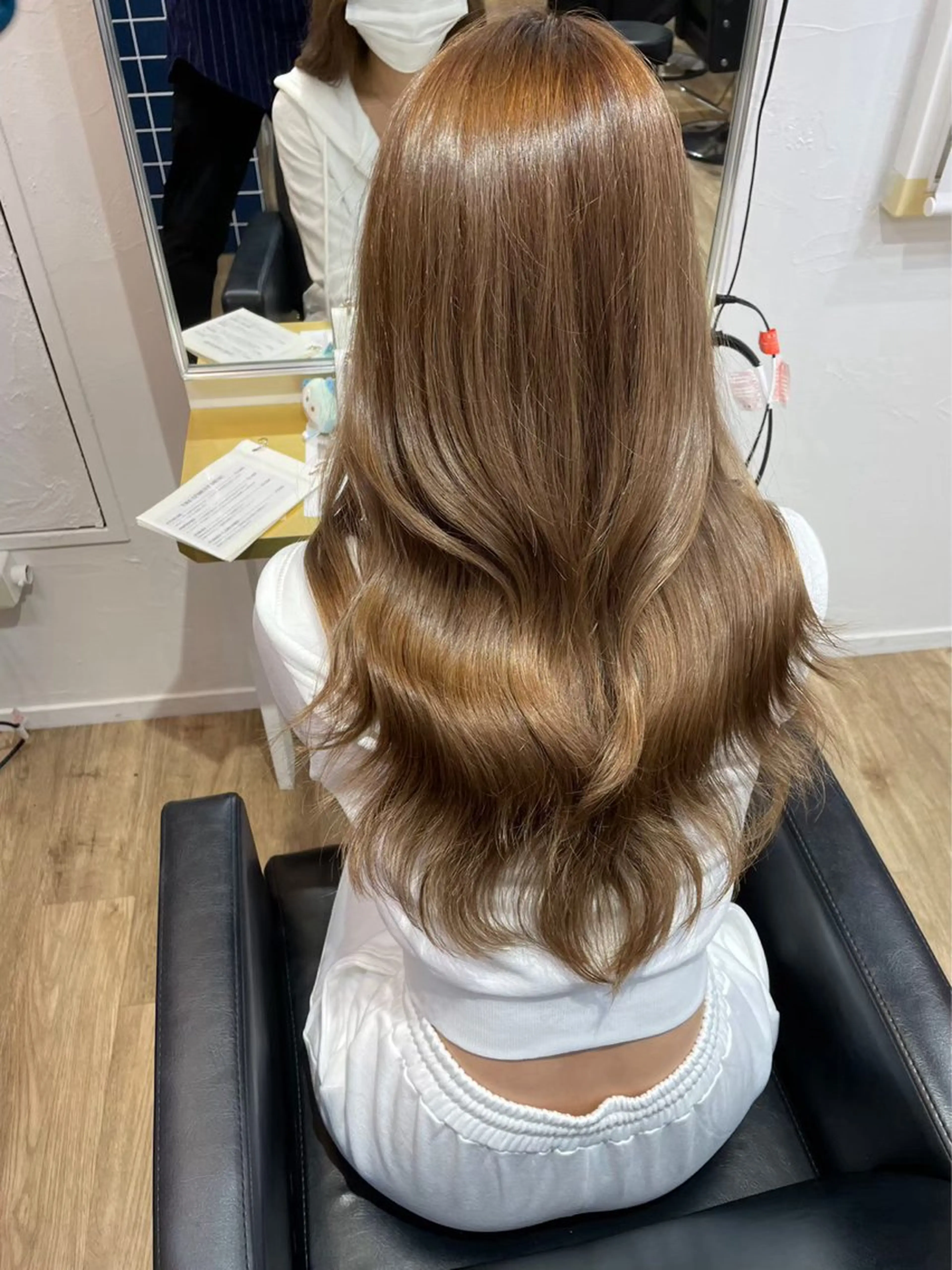 ロング カラー ベージュカラー 韓国風ヘア 神戸ボブ✂️ ioe三宮/田 伸佳のヘアスタイル