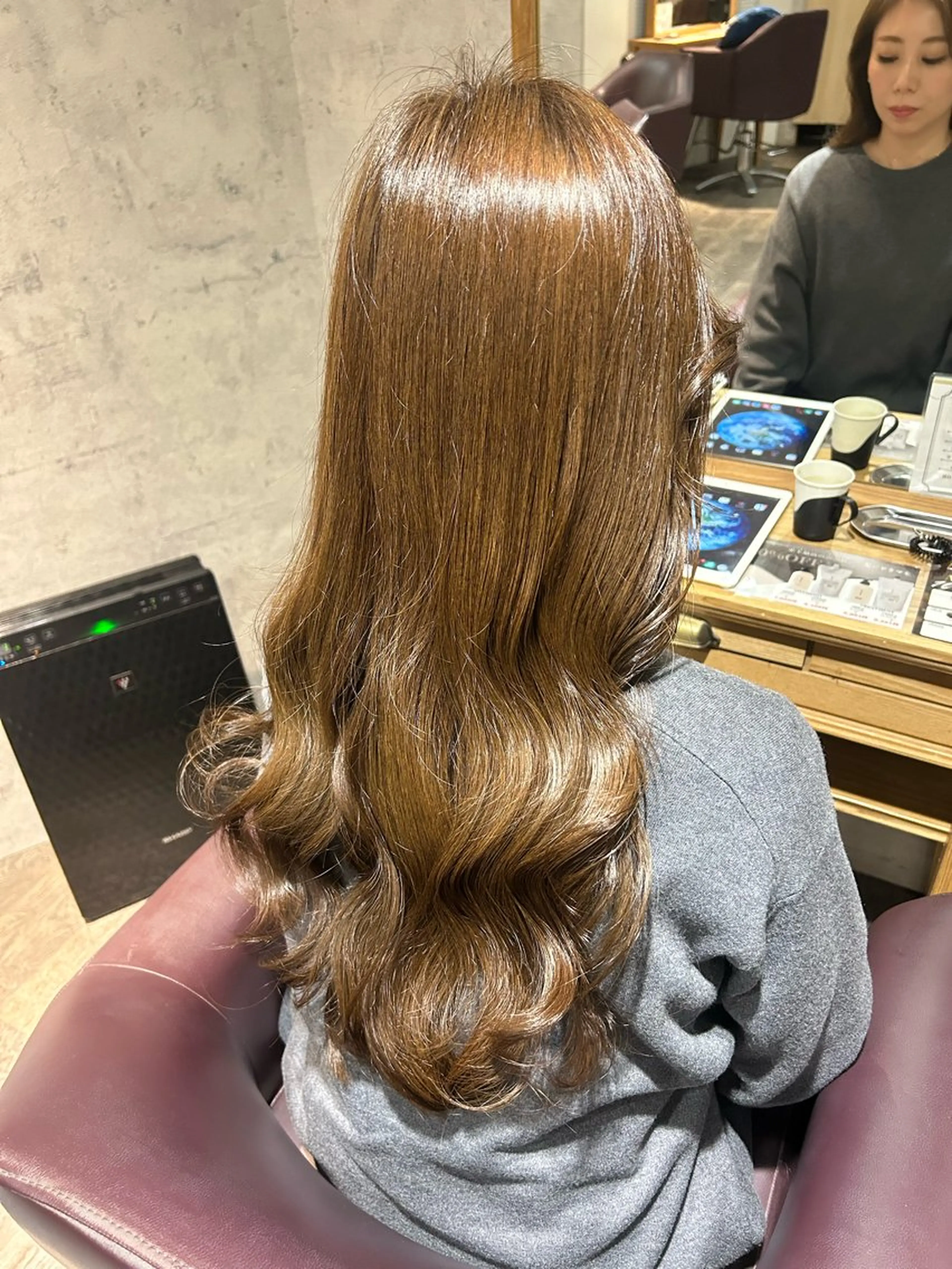 セミロング カラー ブリーチ ブラウンカラー キャラメルブラウン ダブルカラー ブリーチなしカラー ヘアカラー パーソナルカラー 診断🍀マリンのヘアスタイル