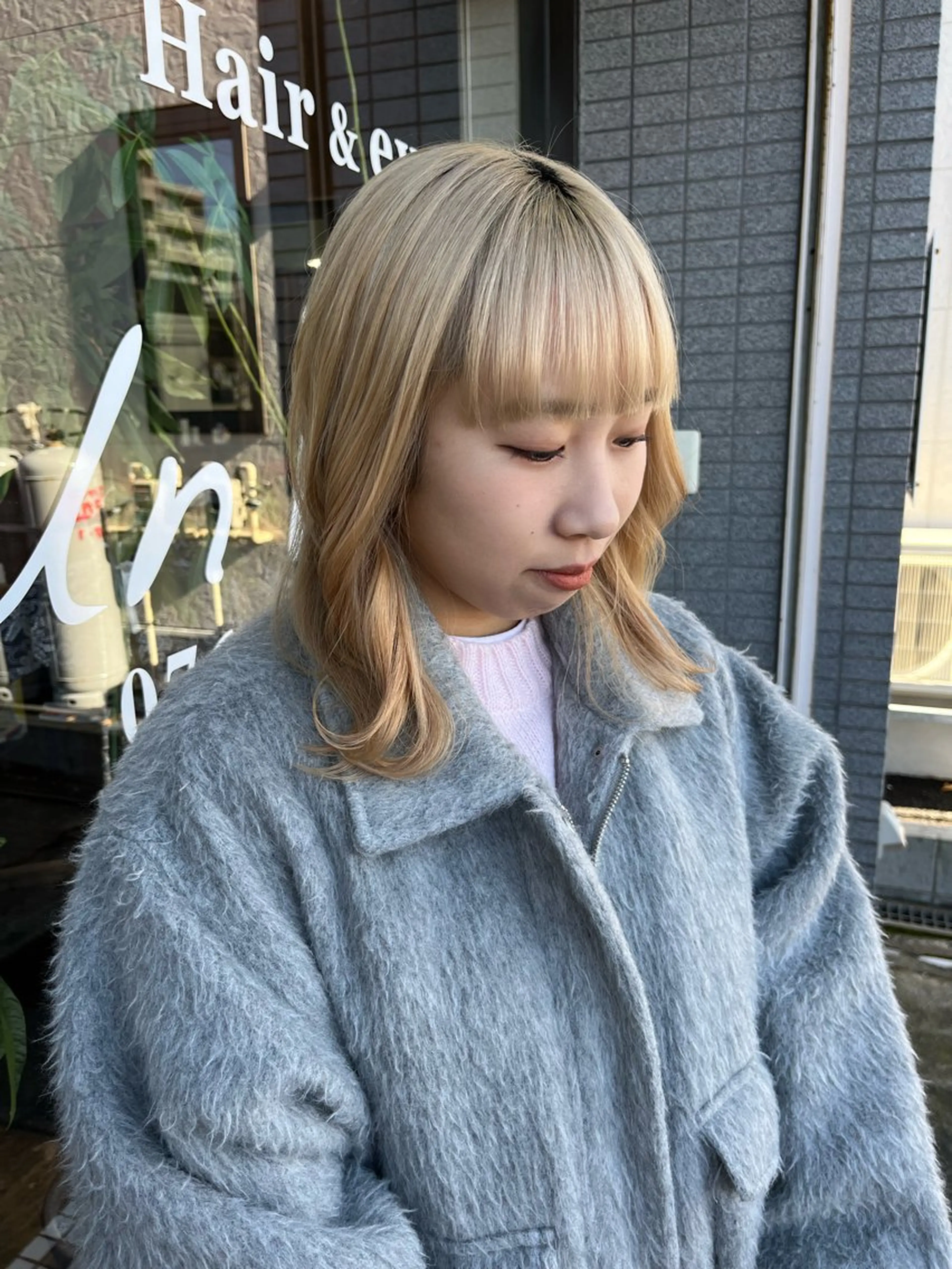 ミディアム 立野 希沙のヘアスタイル