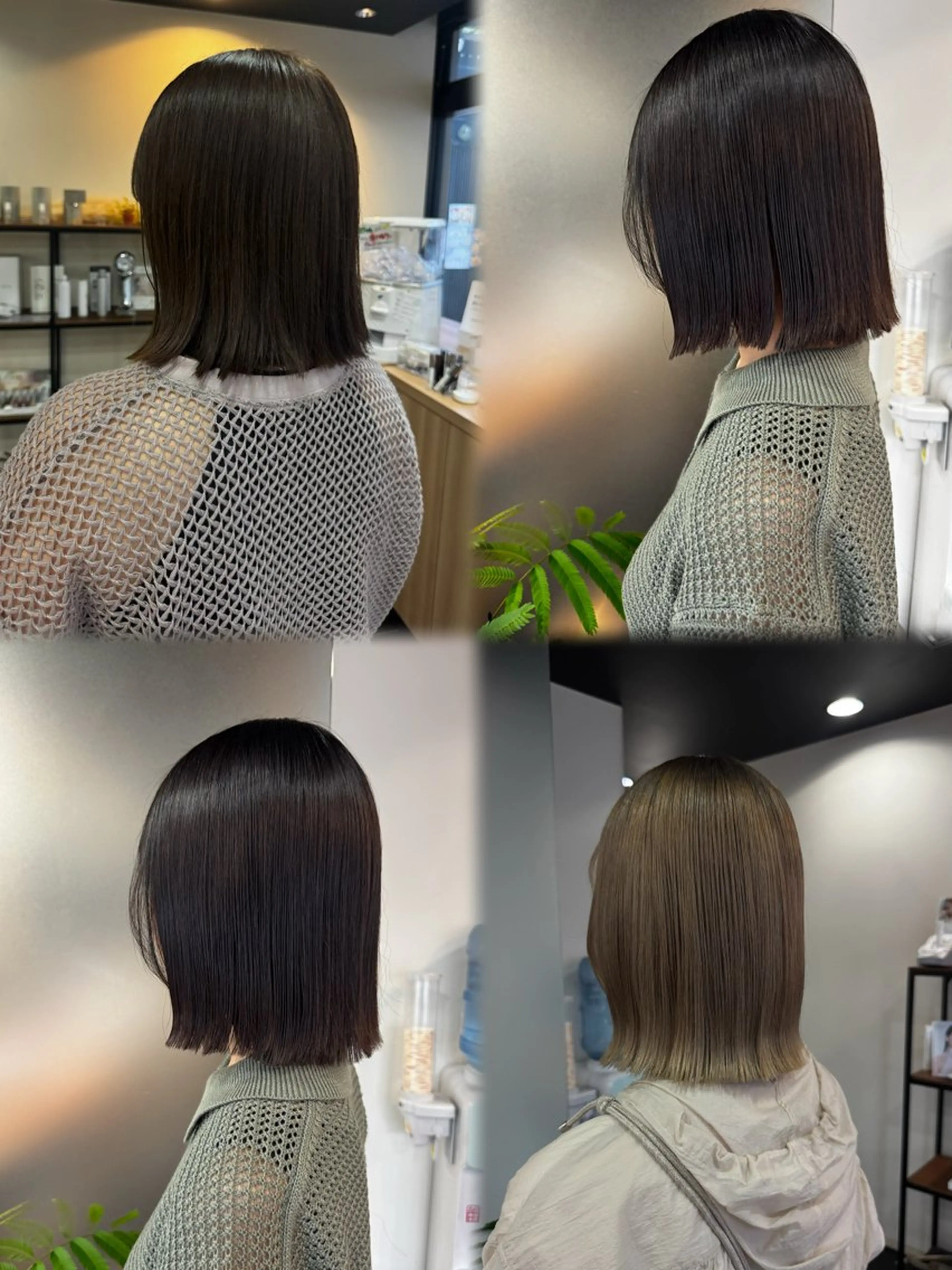 ミディアム ダブルカラーベージュ カラー/tuburaのヘアスタイル