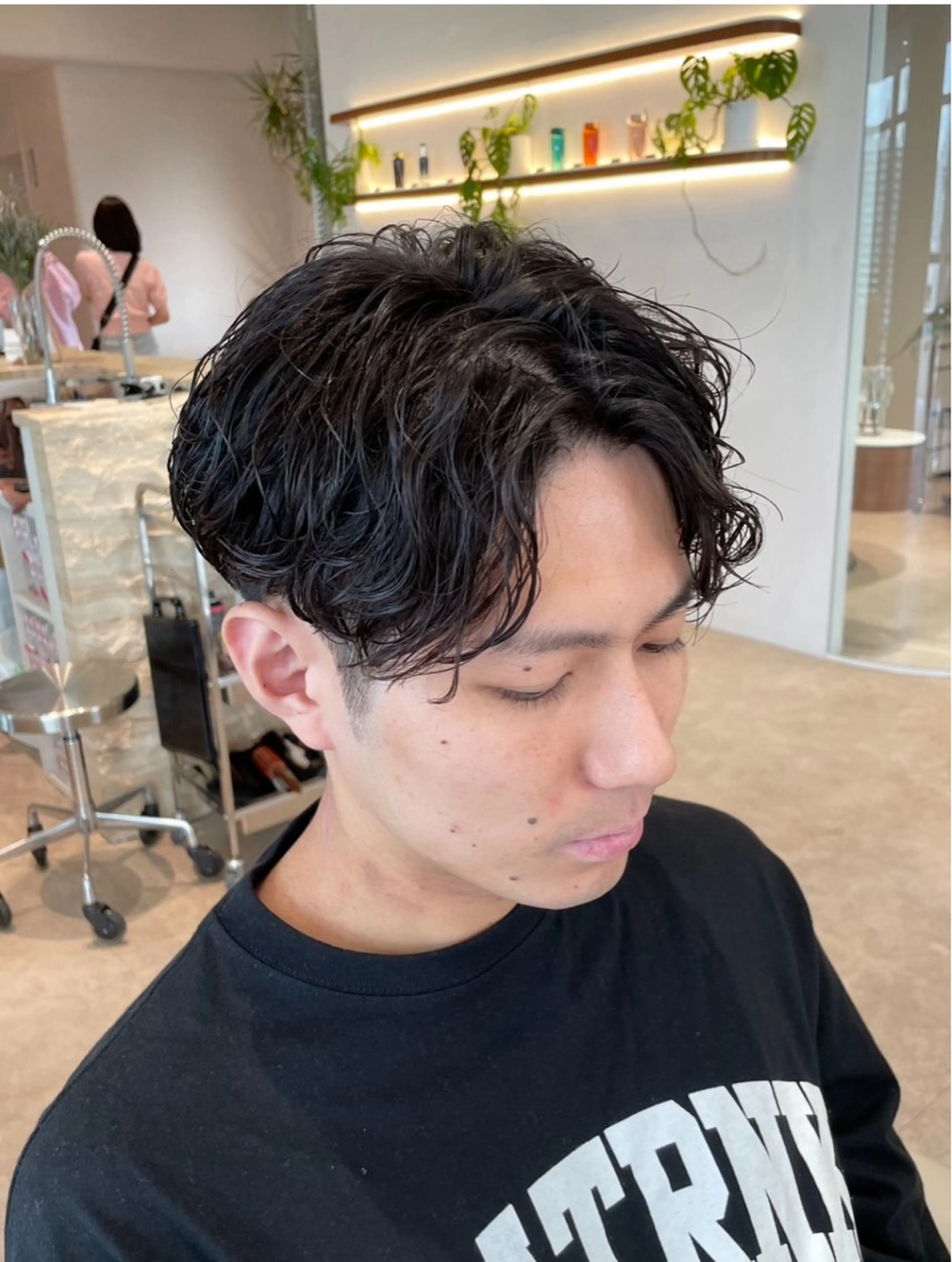 メンズ メンズパーマ 波巻きパーマ 田中航平/渋谷ボブ/ レイヤーボブのヘアスタイル