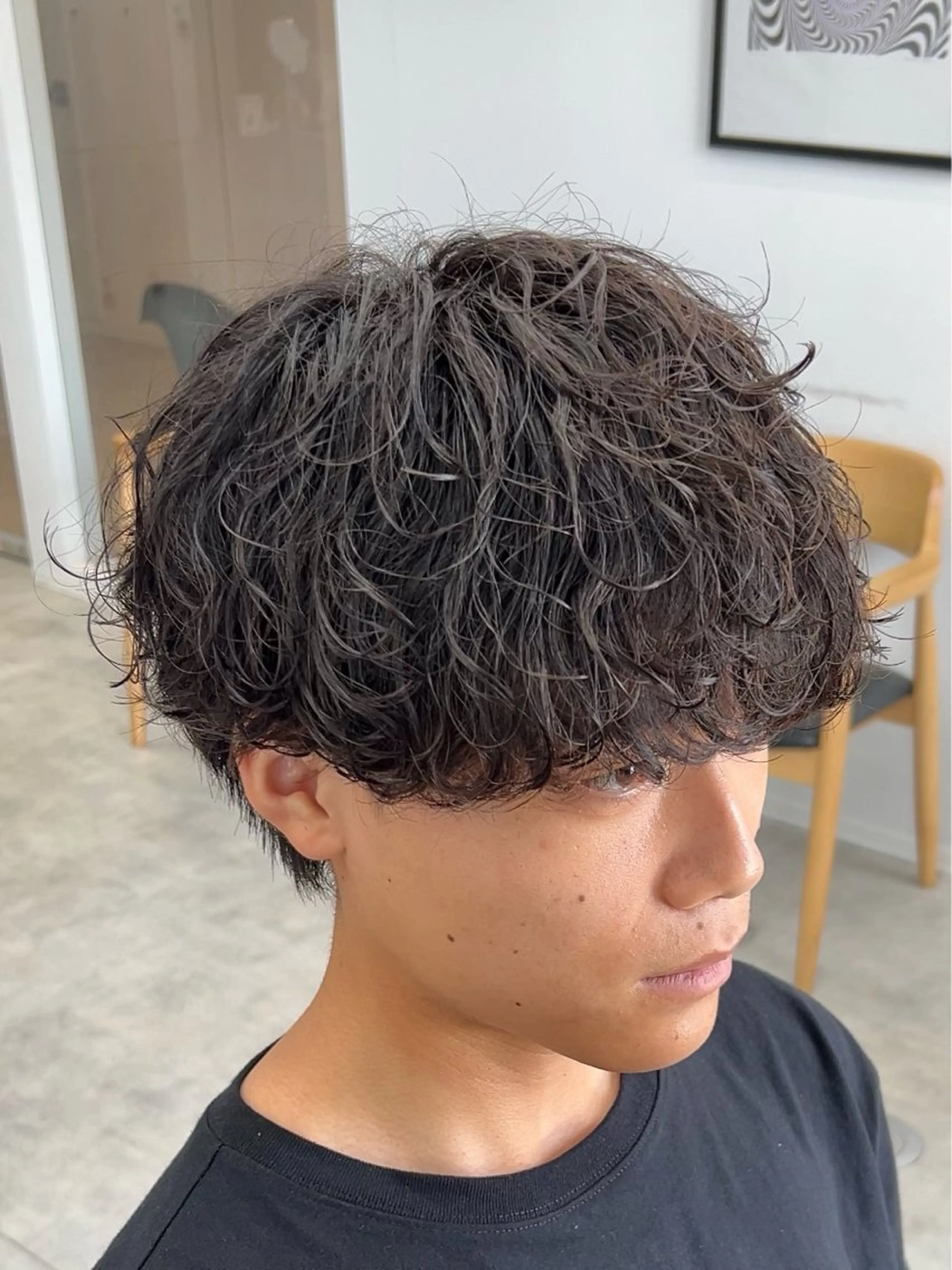 ショート パーマ メンズ メンズパーマ ツイストスパイラルパーマ スパイラルパーマ カット パーマ メンズパーマ/ 新潟駅/佐藤裕のヘアスタイル