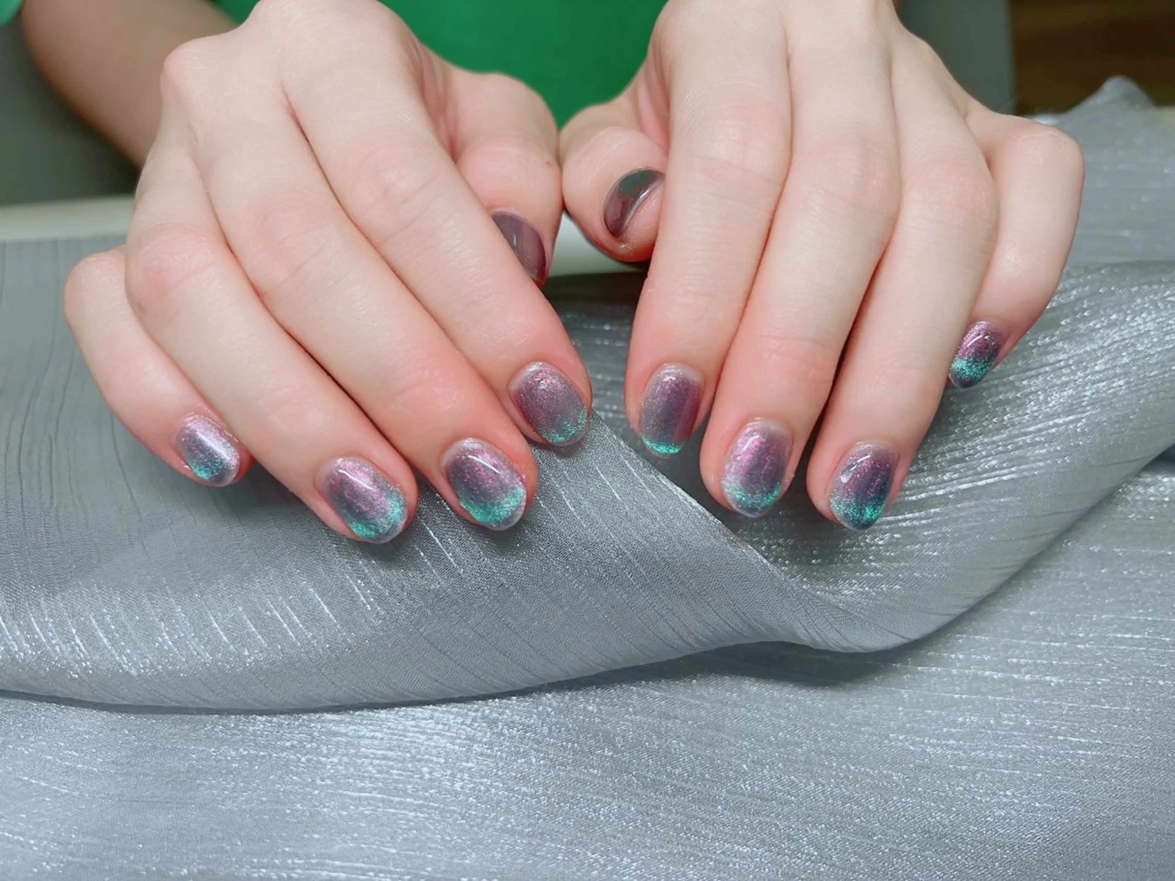 ネイル チークネイル マグネットネイル 持ち込み ニュアンスネイル シンプルネイル インフィニティ ネイルサロンのネイルデザイン