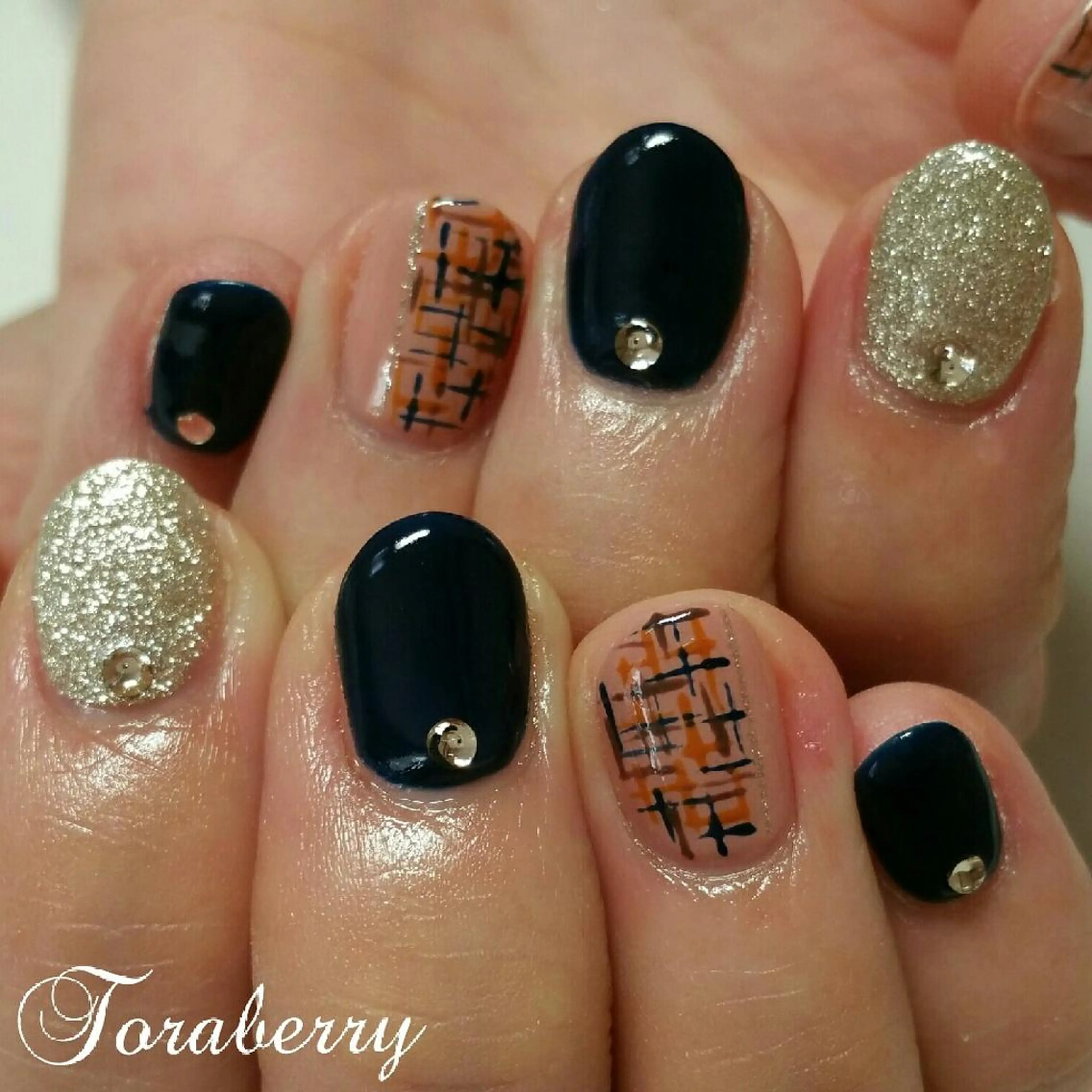 ネイル ツイードネイル ネイリスト なつみのネイルデザイン