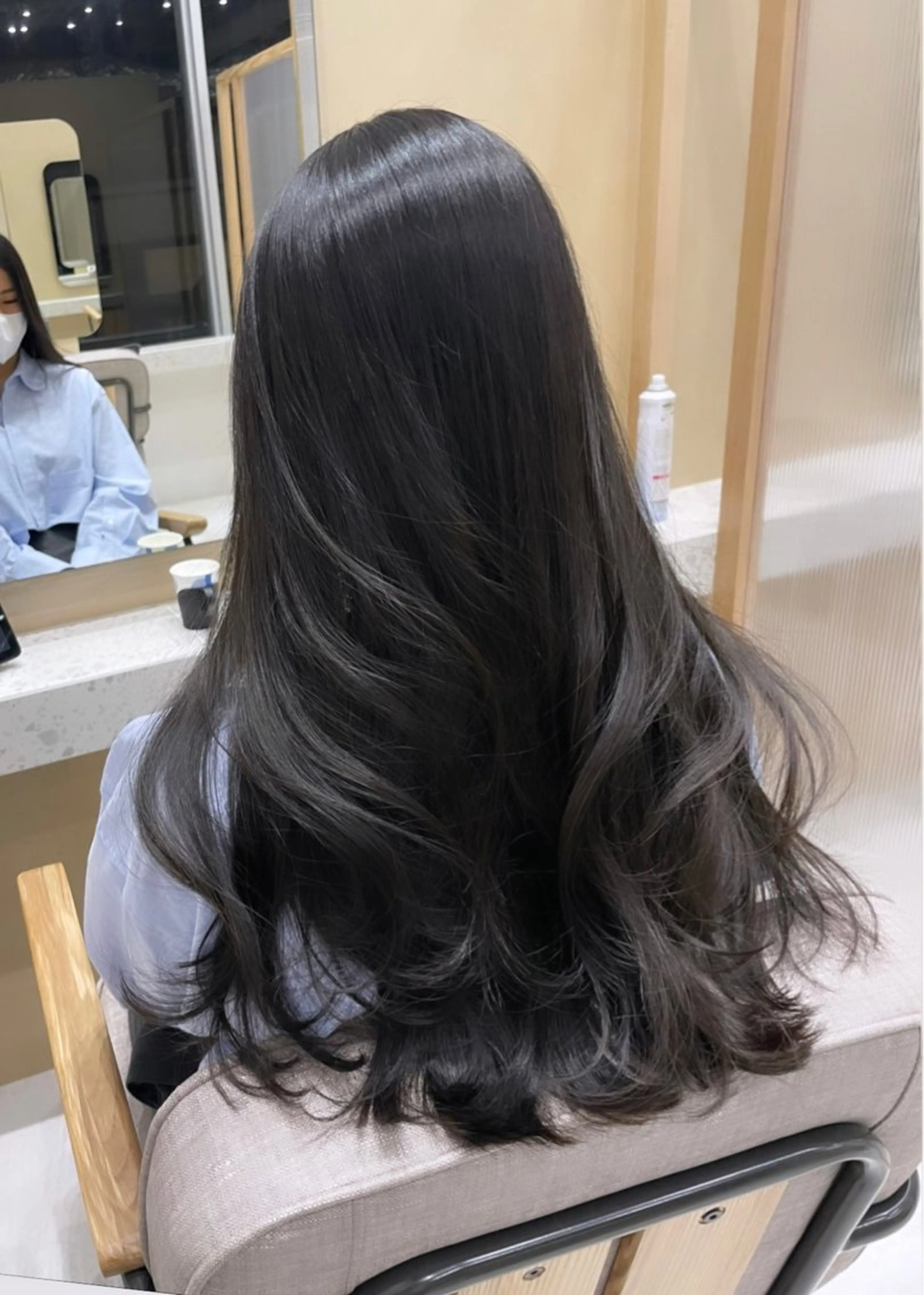 ロング くびれヘア 韓国風ヘア 圧倒的モテ艶髪💎 レイヤー💎kanaのヘアスタイル