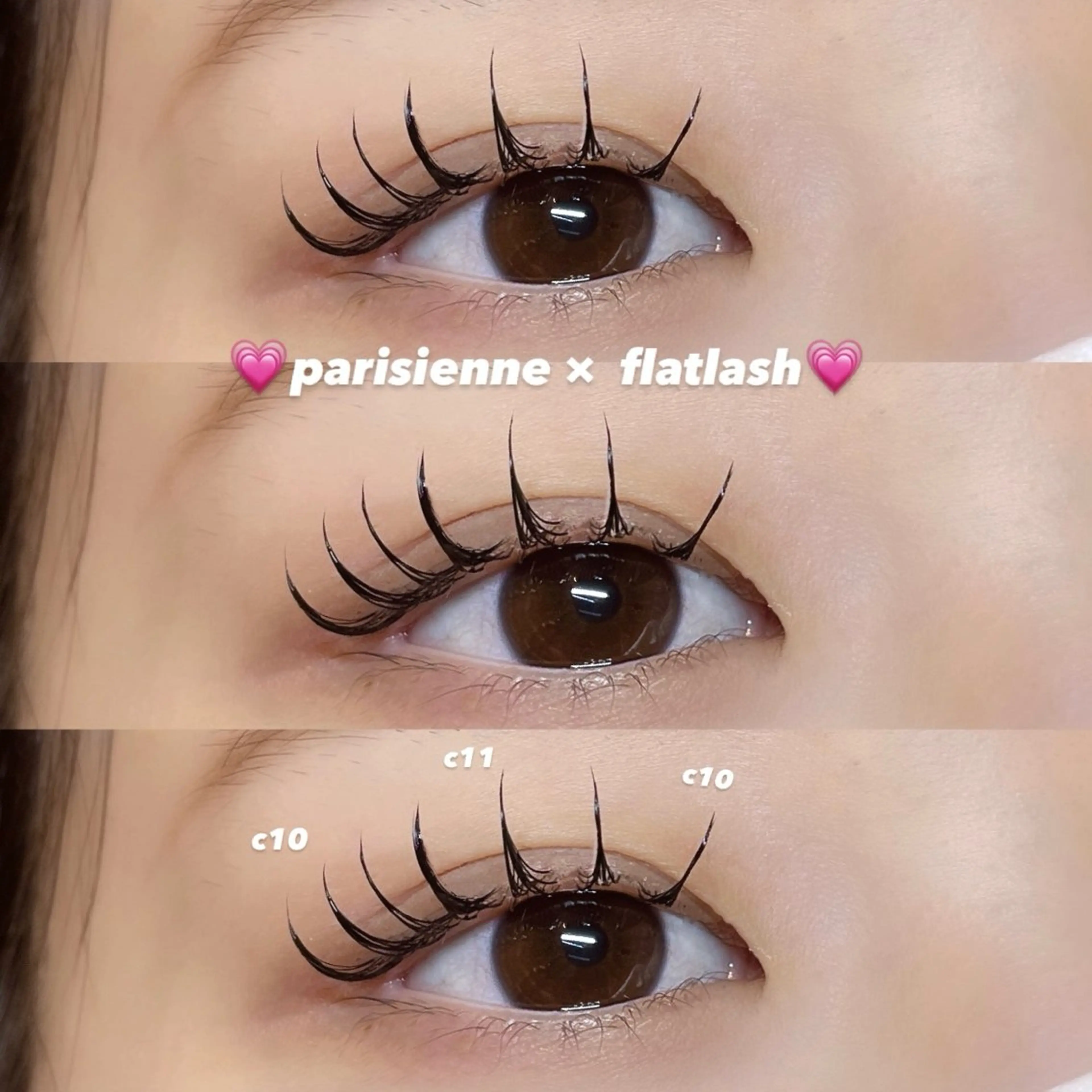 マツエク・マツパ マツエク Mell Yuuna ♡パリエク /束感のマツエク・マツパデザイン