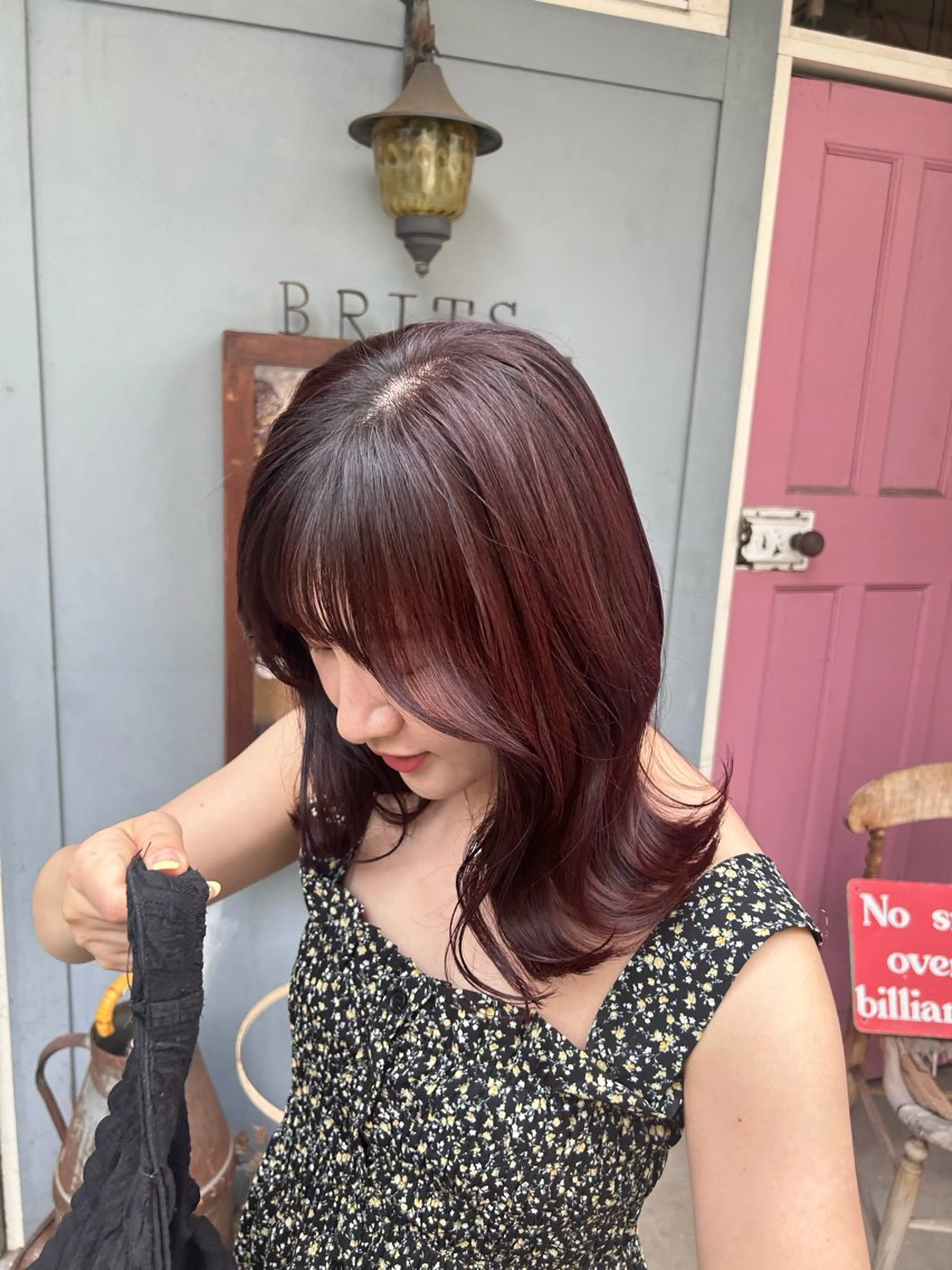 ミディアム カラー ヘッドスパ 清水千優/パーマ/透 明感カラー/メンズのヘアスタイル