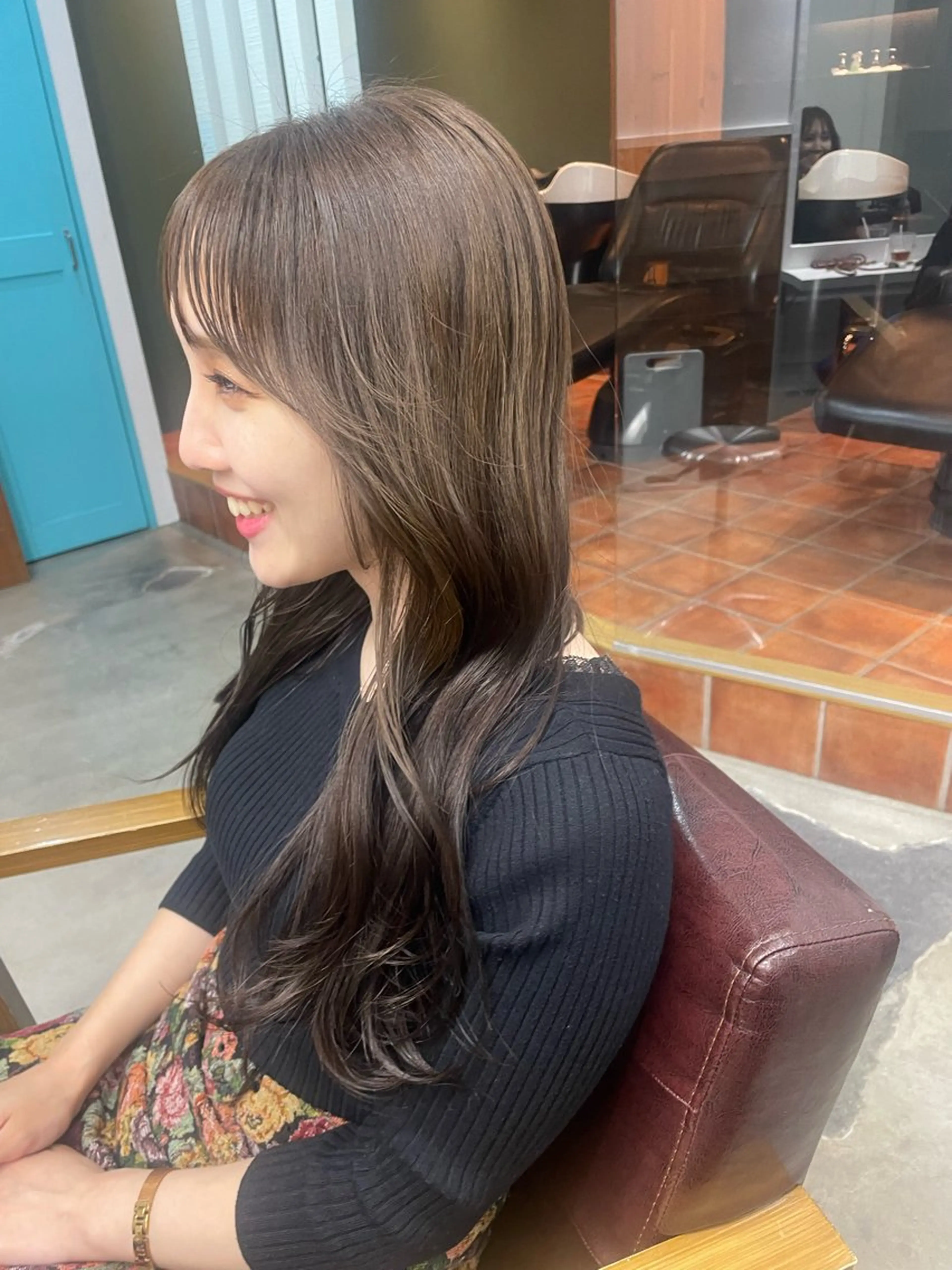 ロング カラー 韓国ヘア/wカラー レイヤー/RIN🎀のヘアスタイル