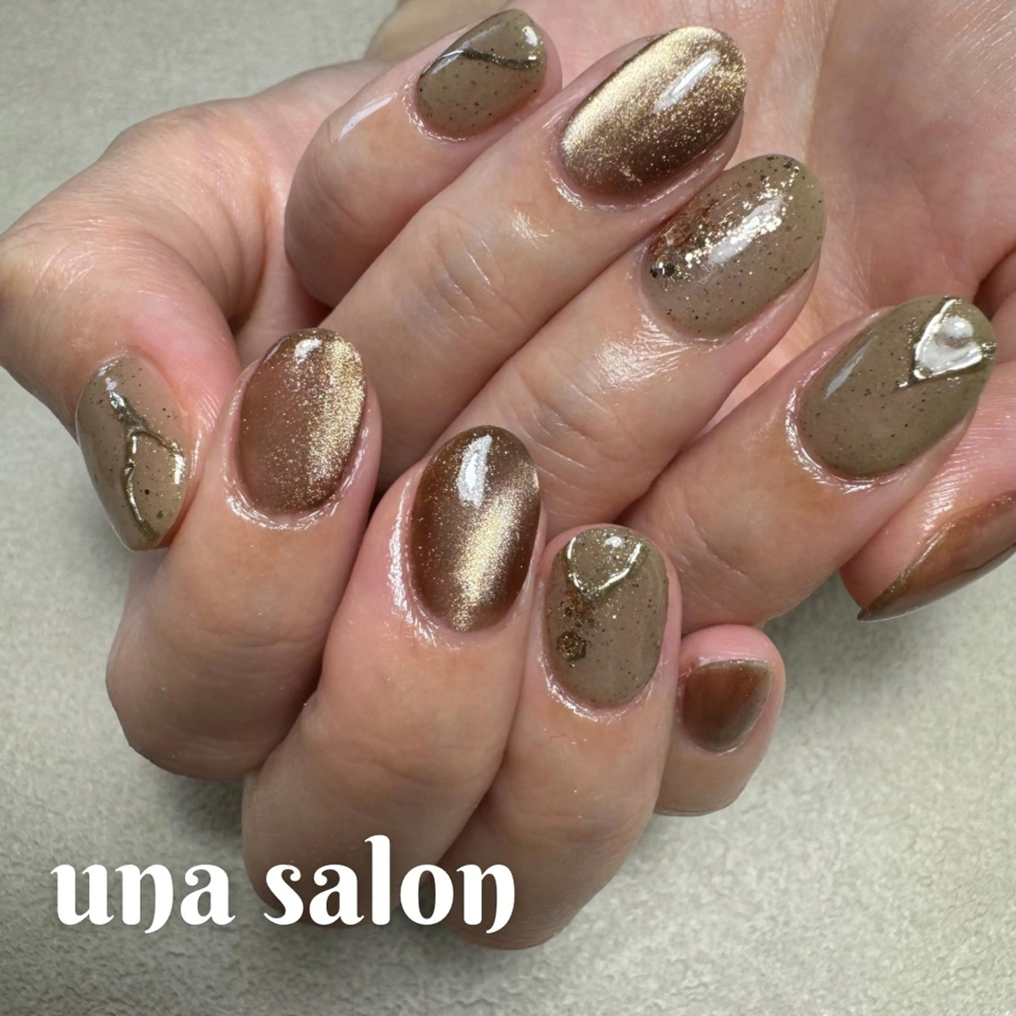 ネイル マグネットネイル ニュアンスネイル una salon / ネイル&顔脱毛のネイルデザイン