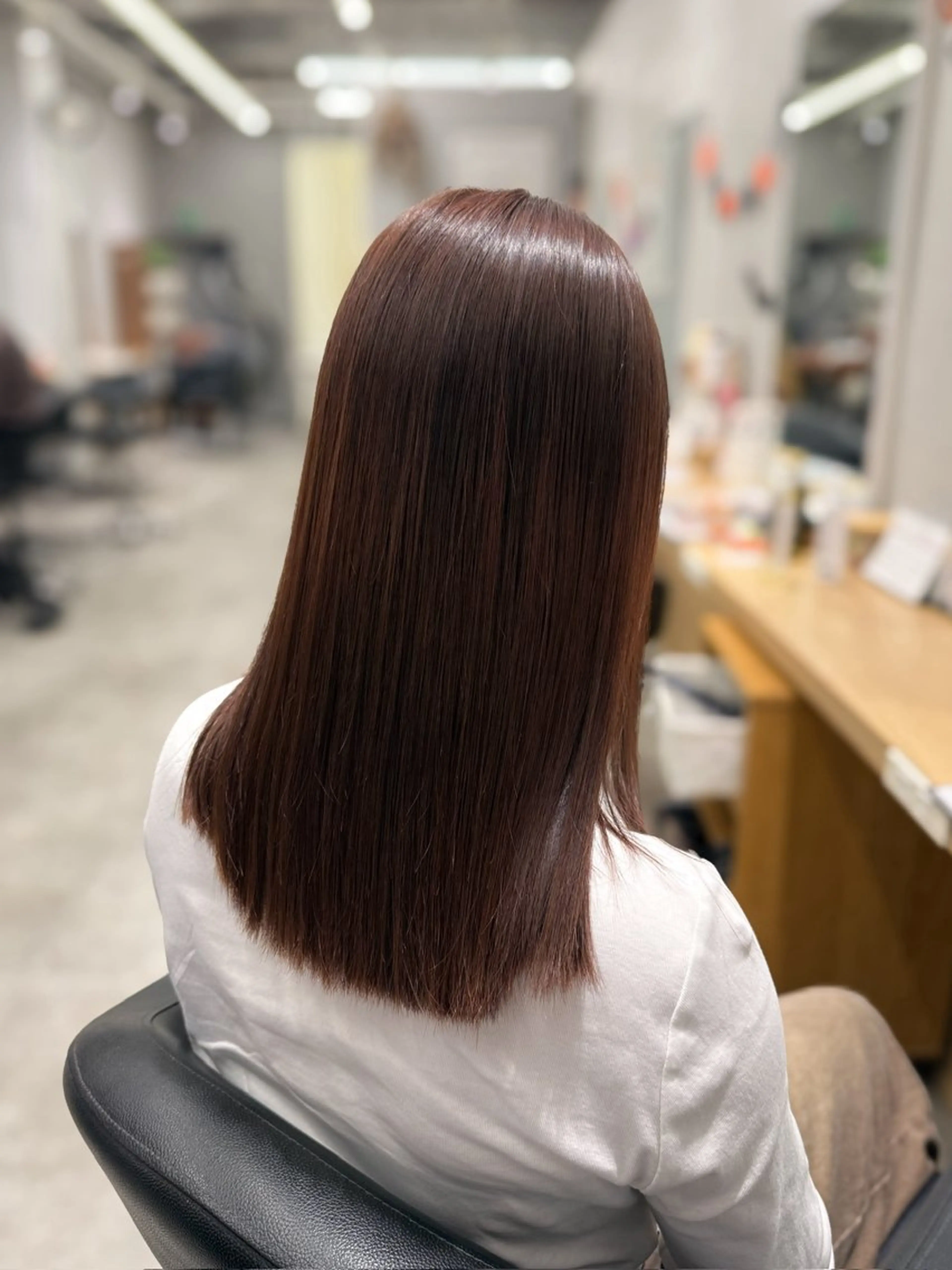 ミディアム カラー ブリーチ ラベンダーカラー ブリーチなしカラー カット ヘアカラー トリートメント 巻ける髪質改善🫧ハ イライト/永田汰伊智のヘアスタイル