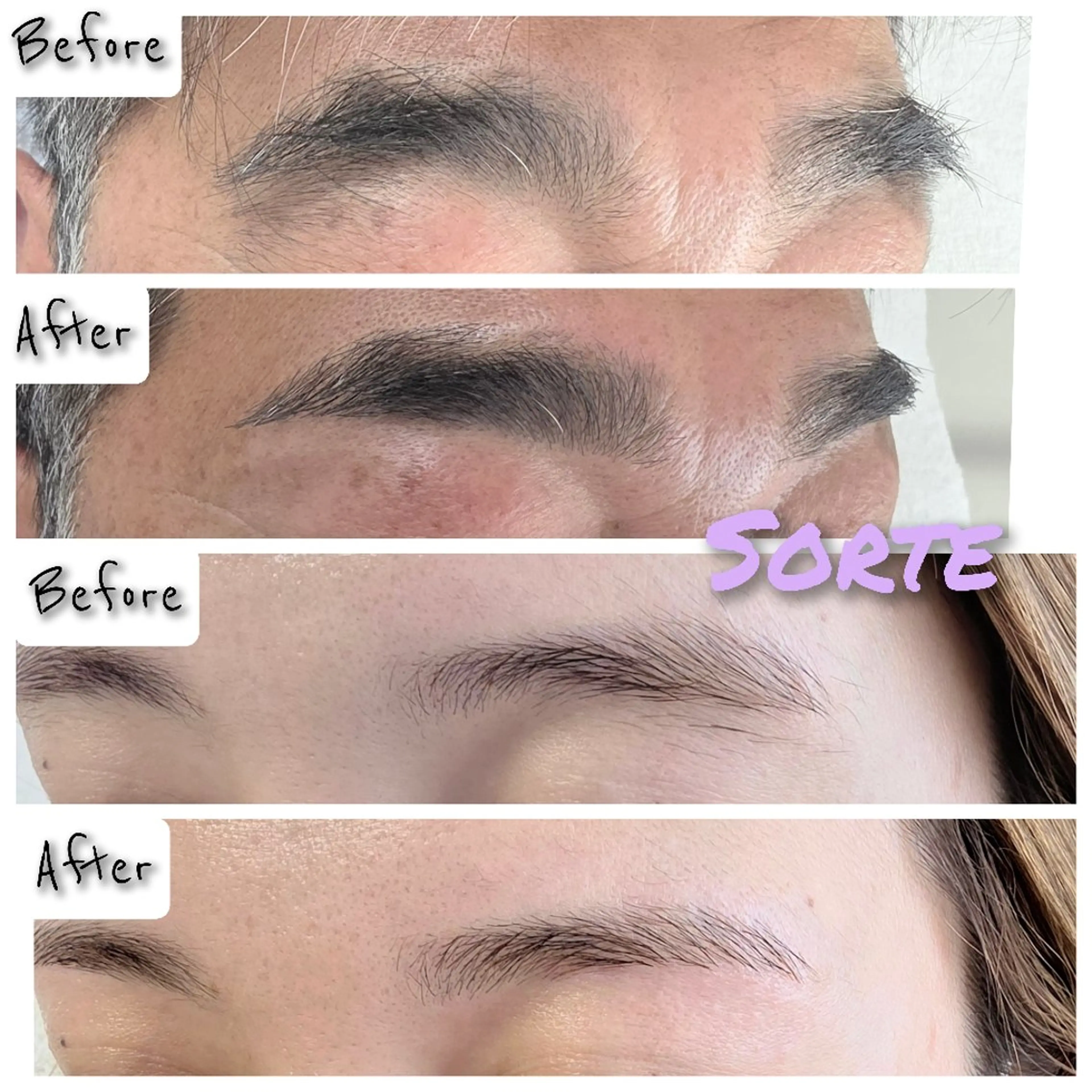 アイブロウ ワックス脱毛 眉カット eye salon sorteのマツエク・マツパデザイン