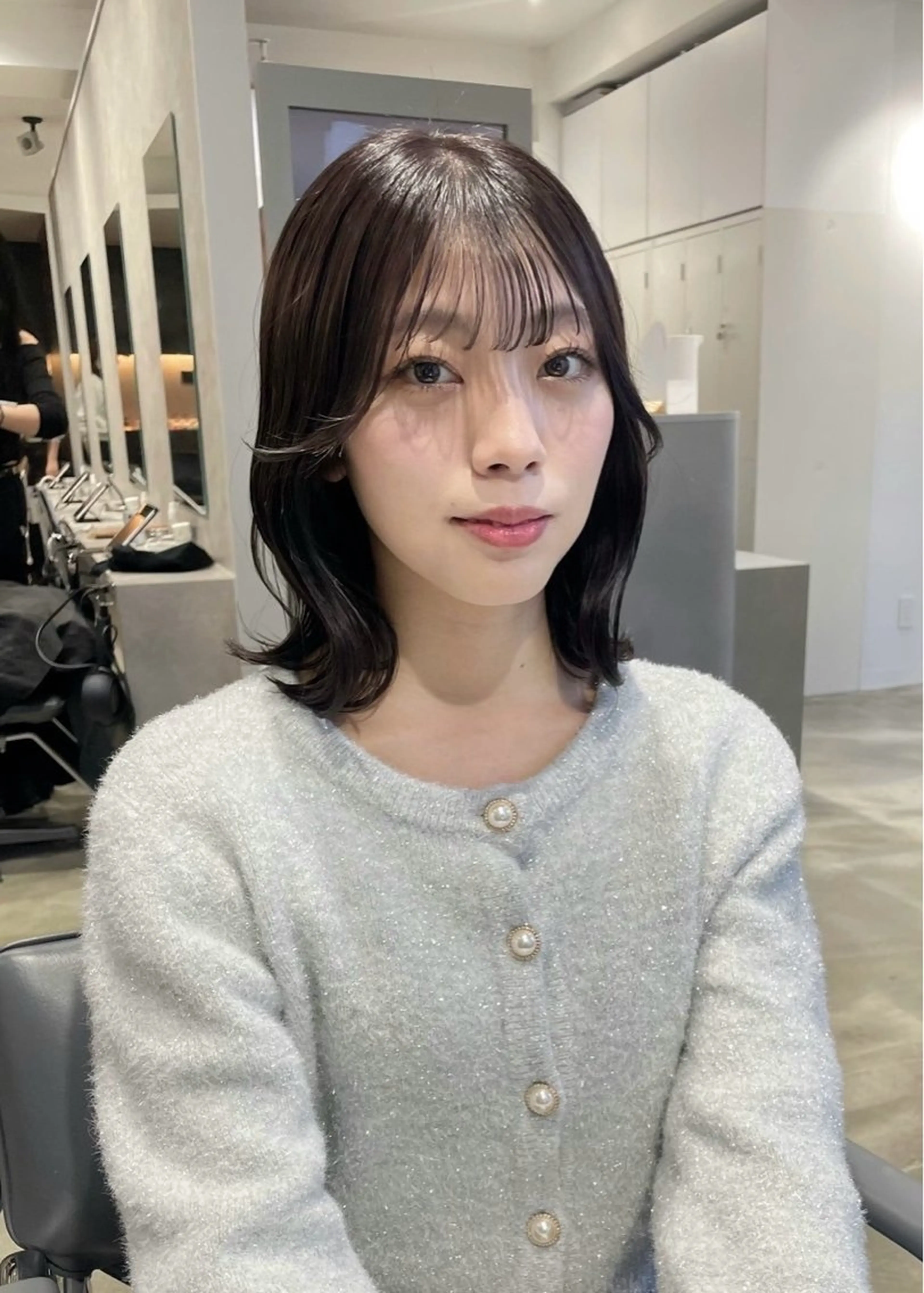 ミディアム カラー 透明感カラー ラベンダーカラー 新宿⋆✦ Maoのヘアスタイル