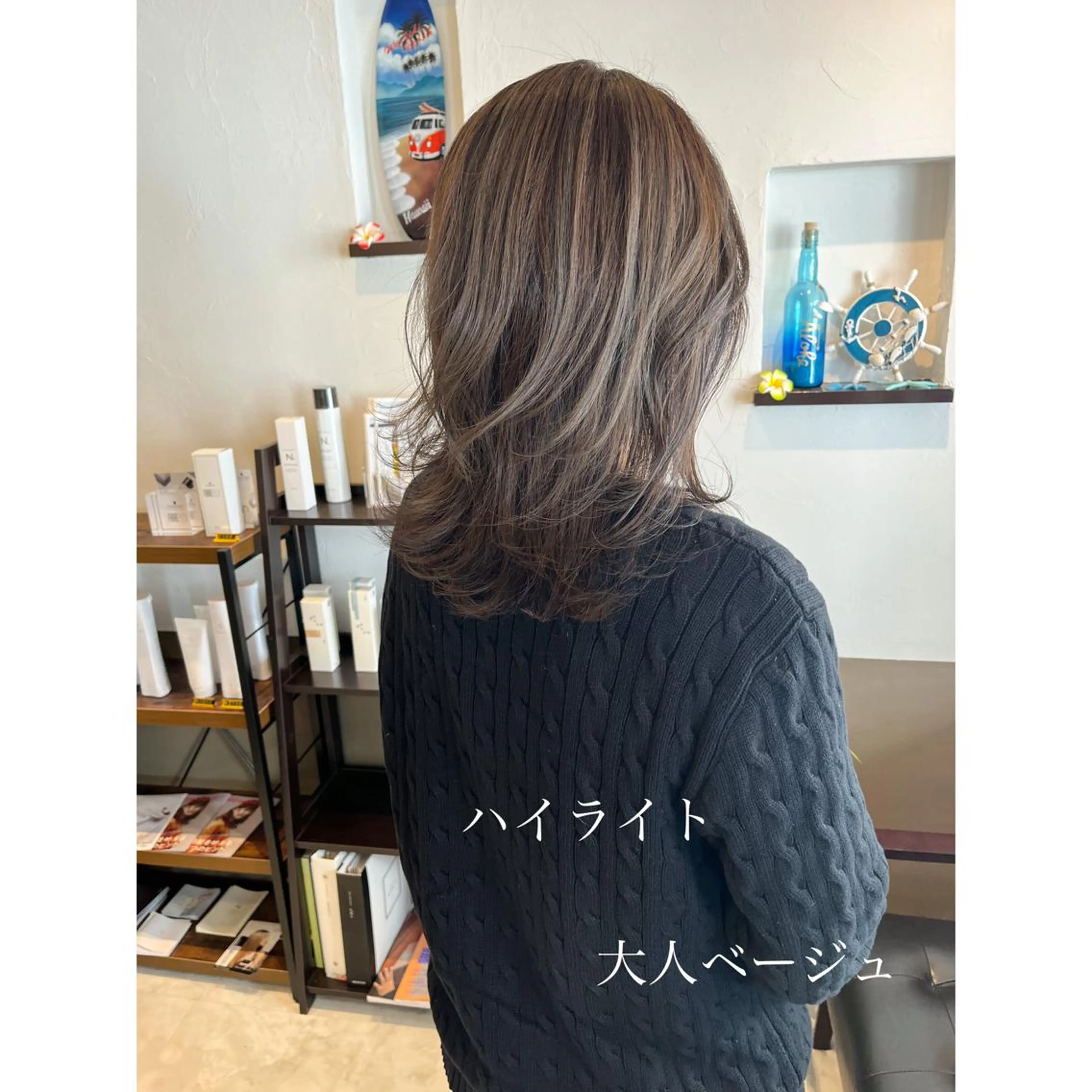 ミディアム カラー 坂井田 浩樹のヘアスタイル