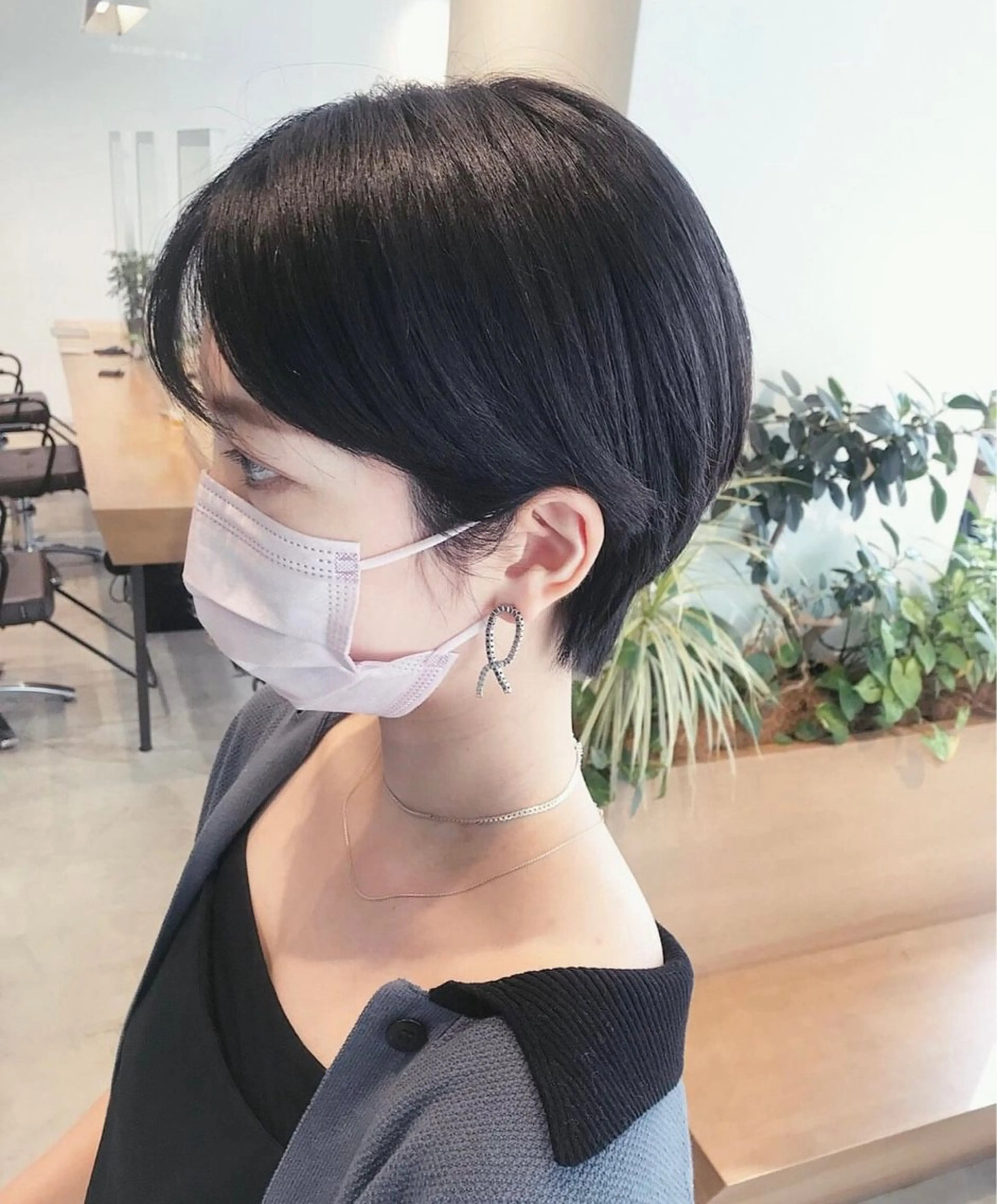 ショート 透明感カラー/似合わ せカット/大島実加永のヘアスタイル