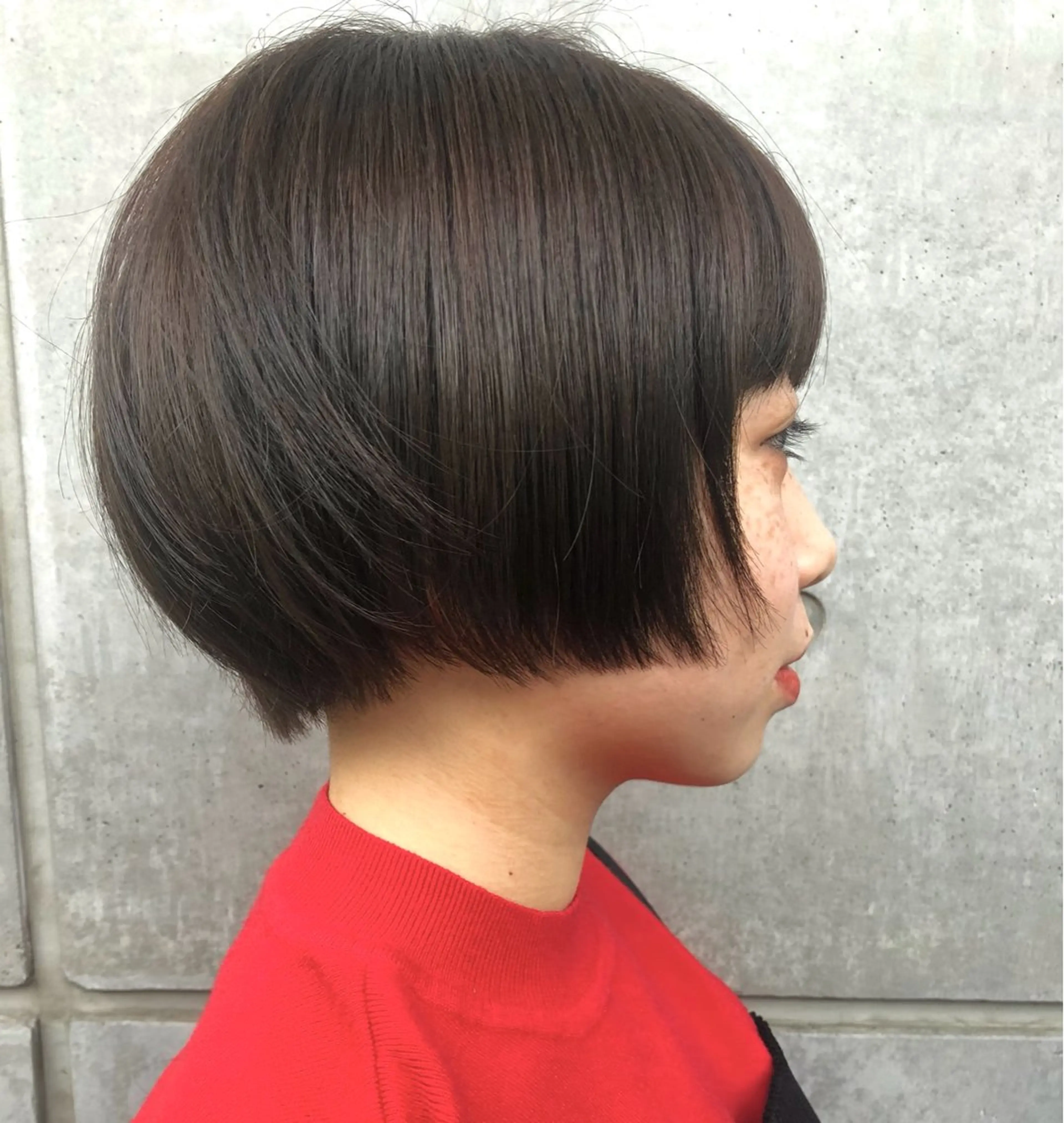 ショート カット トリートメント ボブ／レイヤー／艶 🦕risa  森下のヘアスタイル