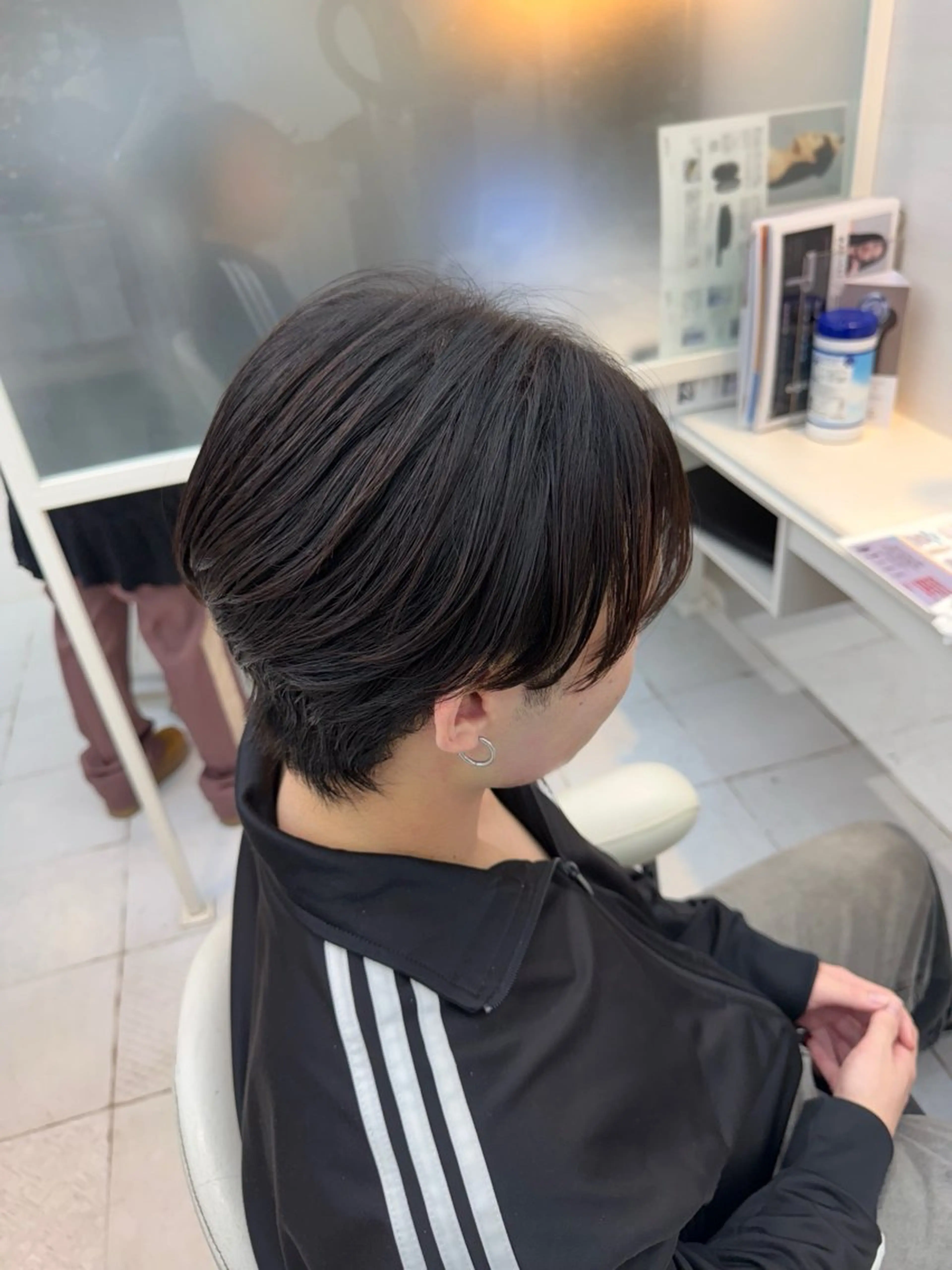 メンズ 酸性ストレート カット 縮毛矯正 すずき なつき🌙のヘアスタイル