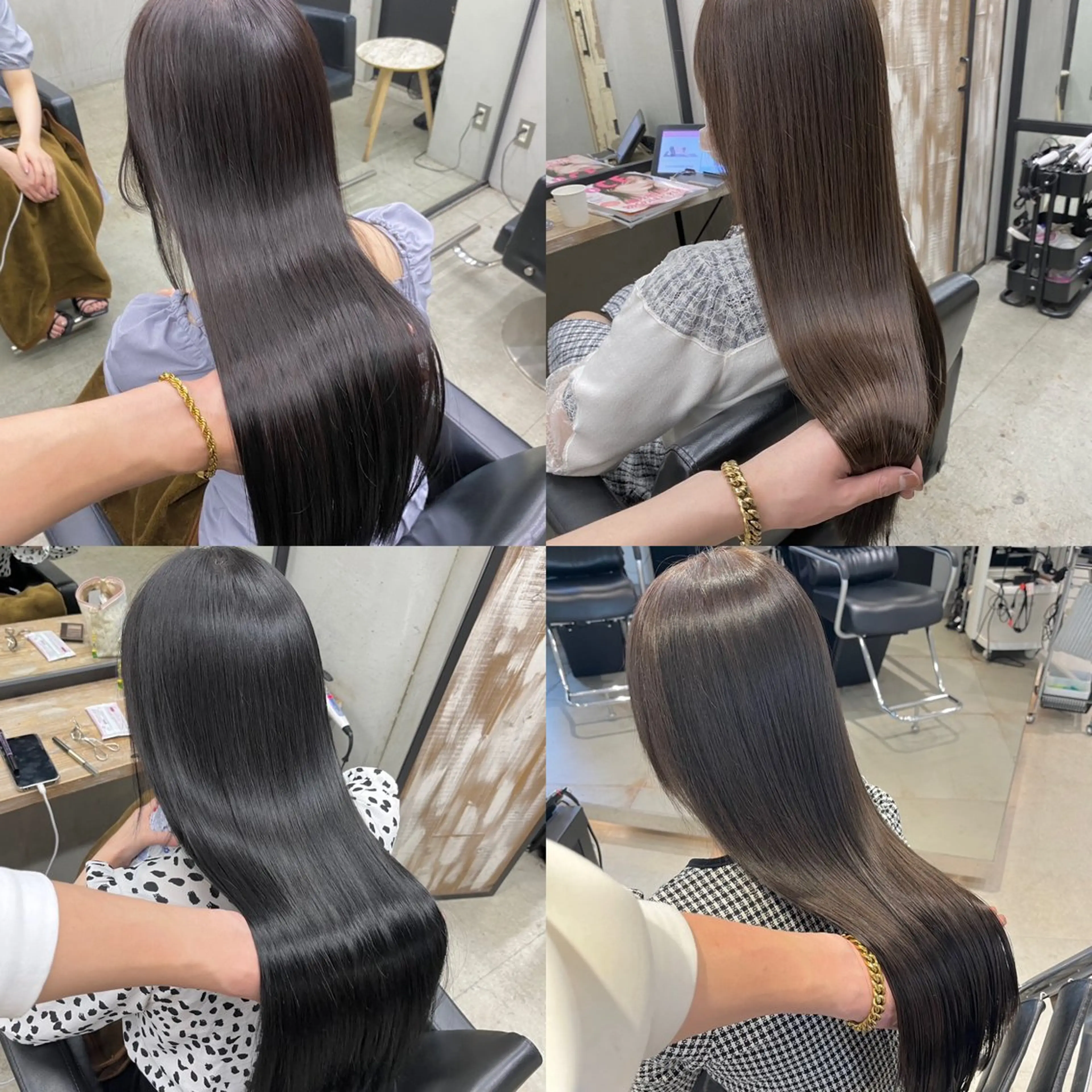 ロング カラー パーマ ヘアアレンジ トリートメント ヘアカラー トリートメント ヘアセット 🌸グレージュ/ ベージュ🌸yutaのヘアスタイル