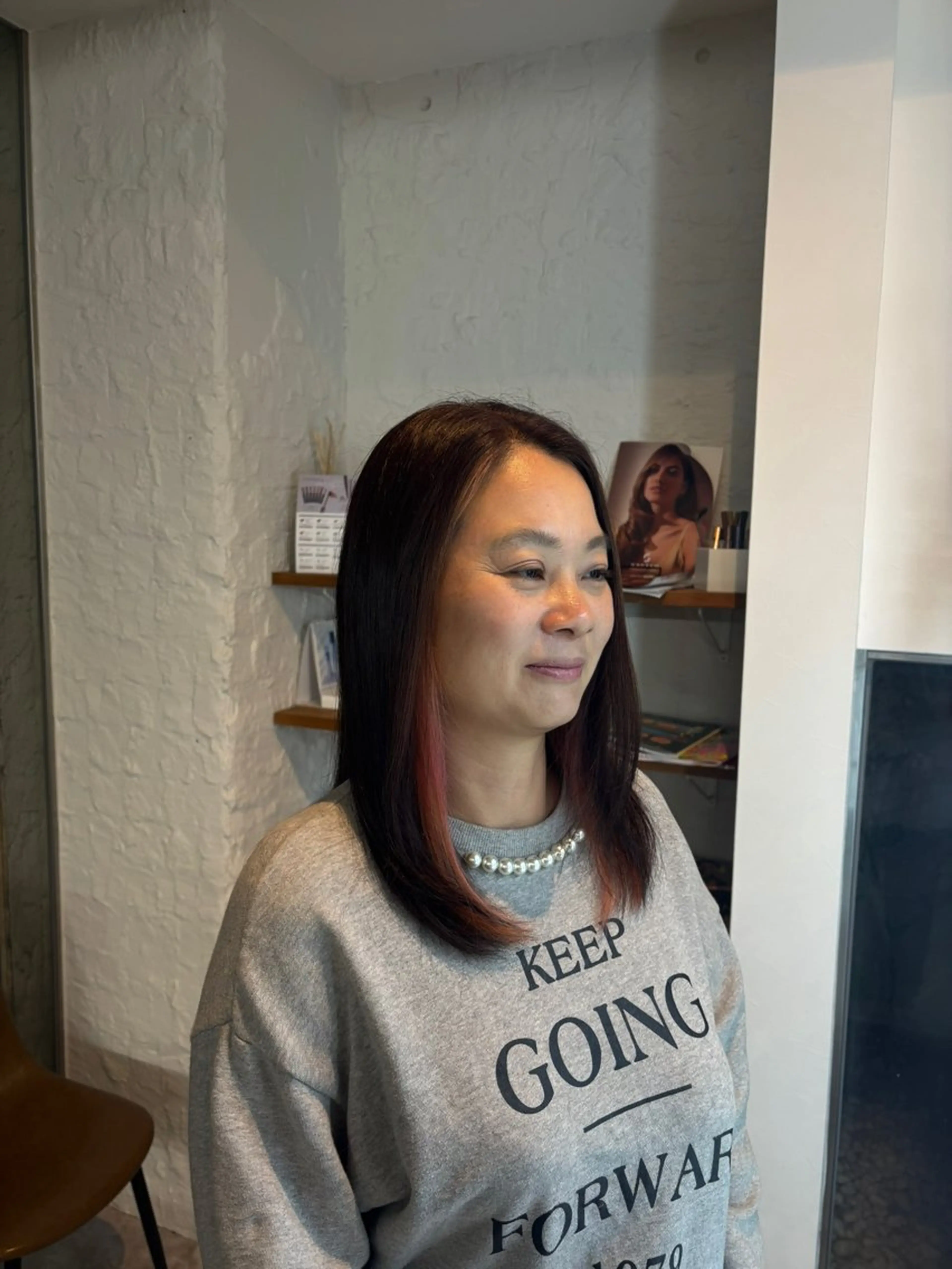 カラー ピンクカラー よこやま かりん🎵のヘアスタイル