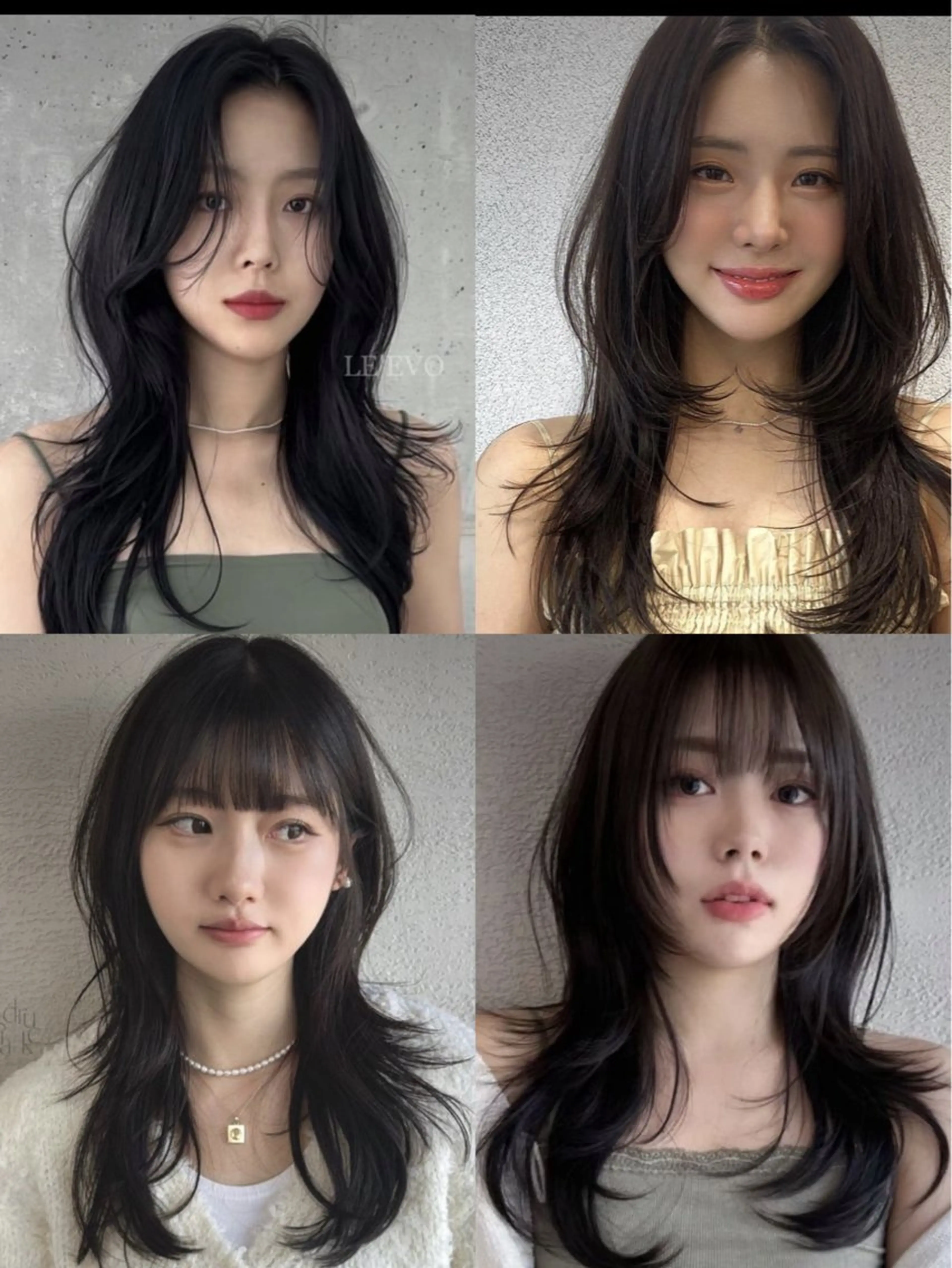 ロング 韓国風ヘア レイヤーカット 鎌倉 彩のヘアスタイル