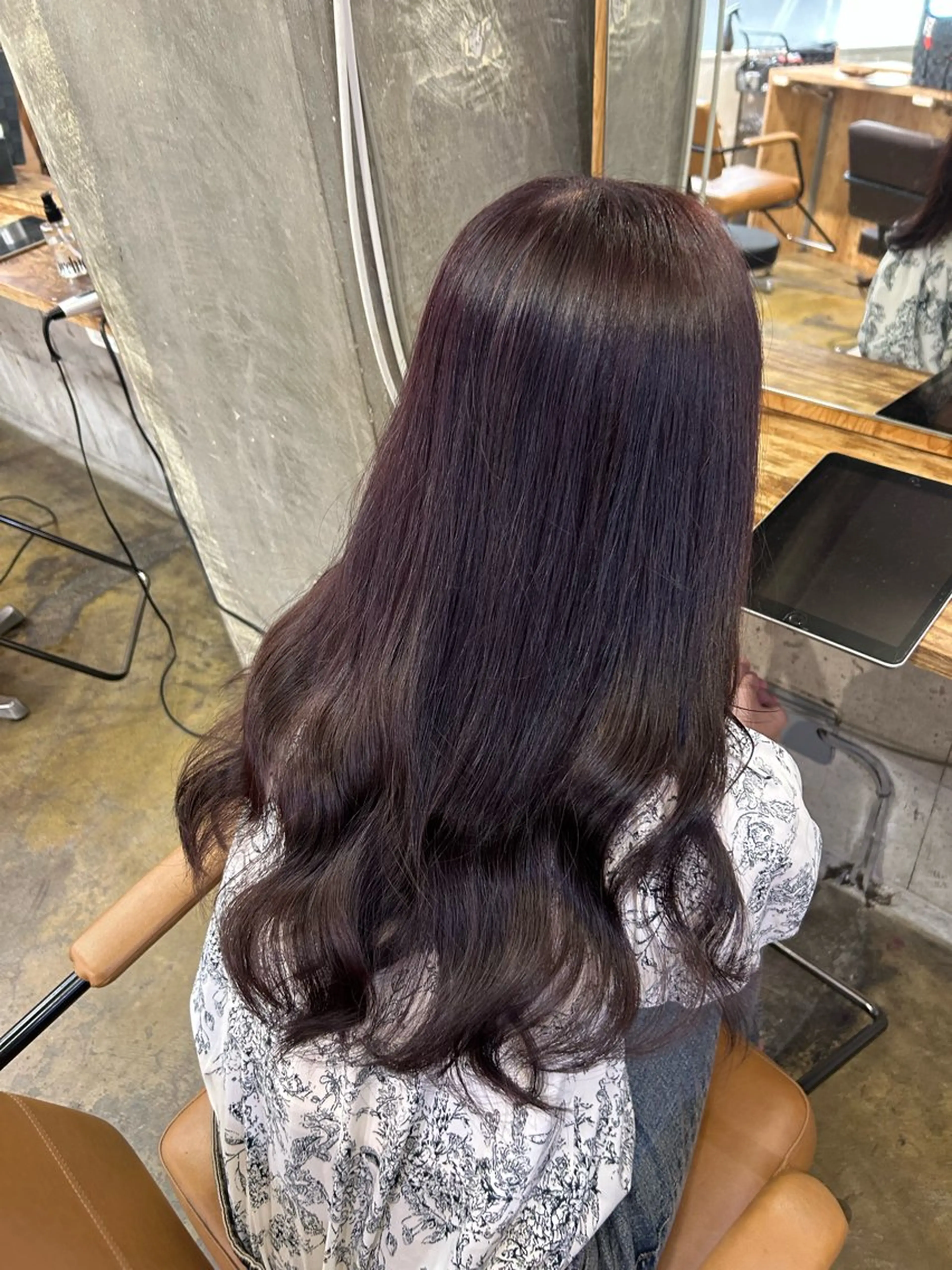 ロング ヘアカラー トリートメント オオニシ オト☁️のヘアスタイル