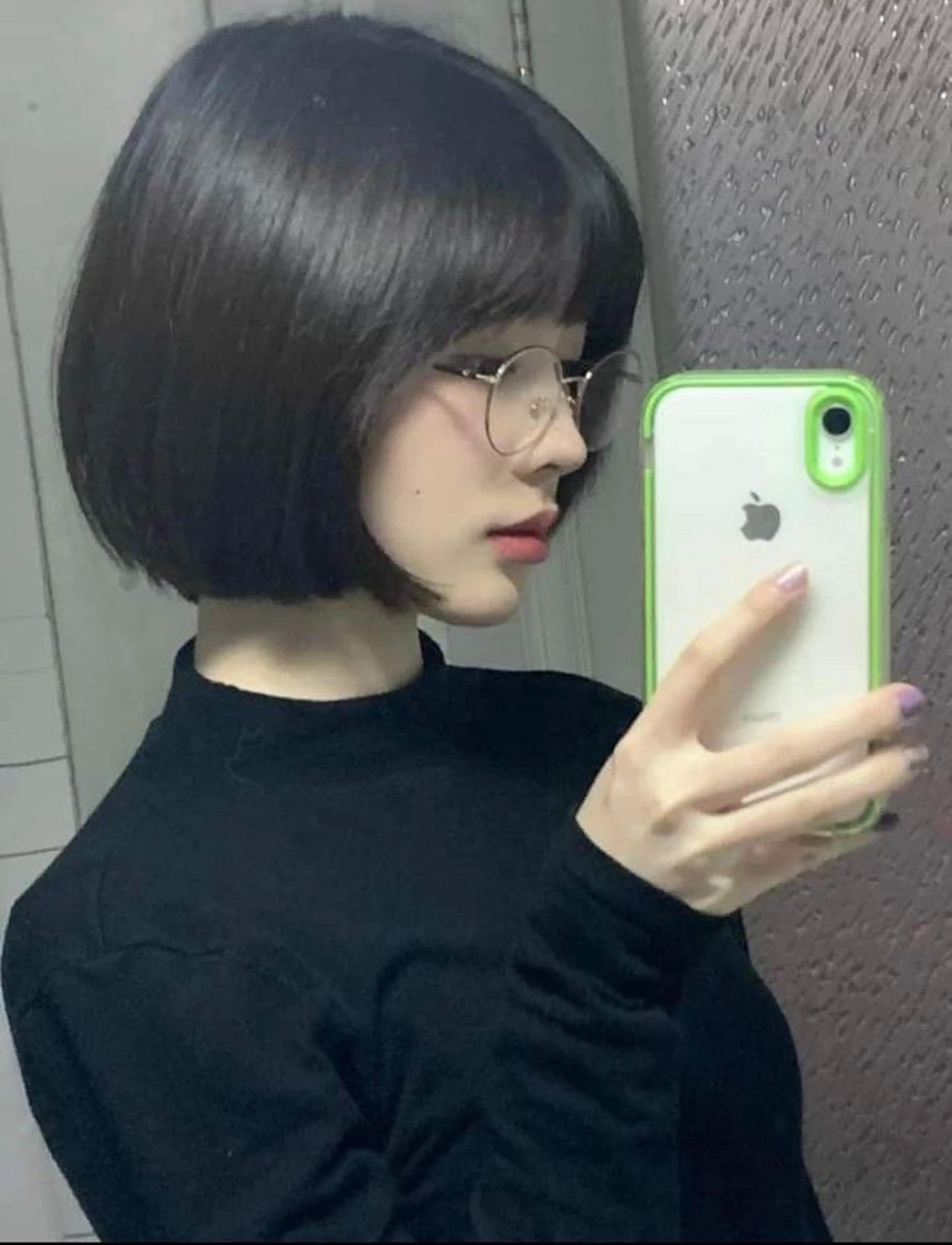 ショート カラー パーマ ボブ 韓国風ヘア ショートヘア原宿 fifth コシのヘアスタイル