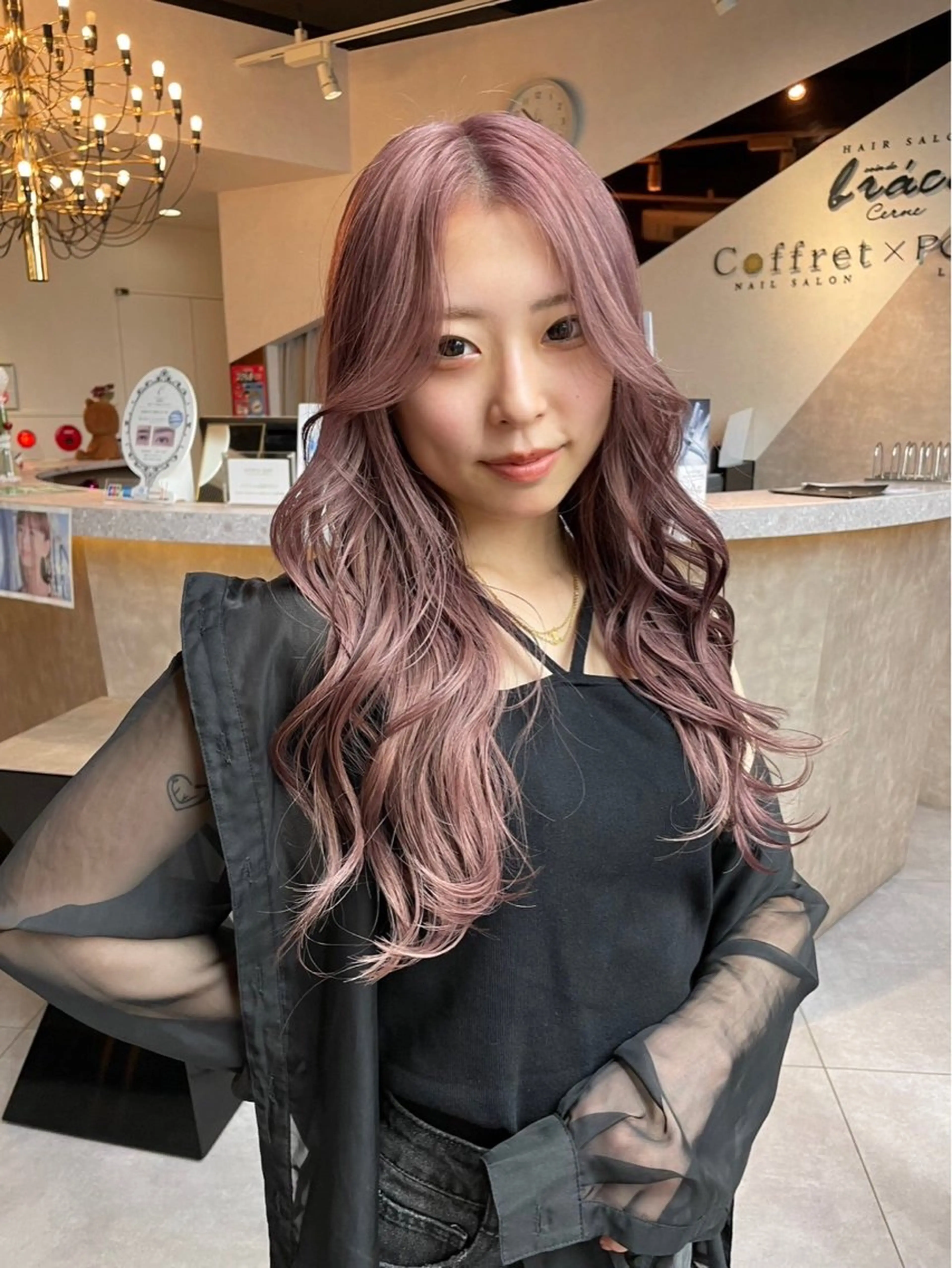 ロング 💎艶カラー+美髪 +髪質改善💎のヘアスタイル