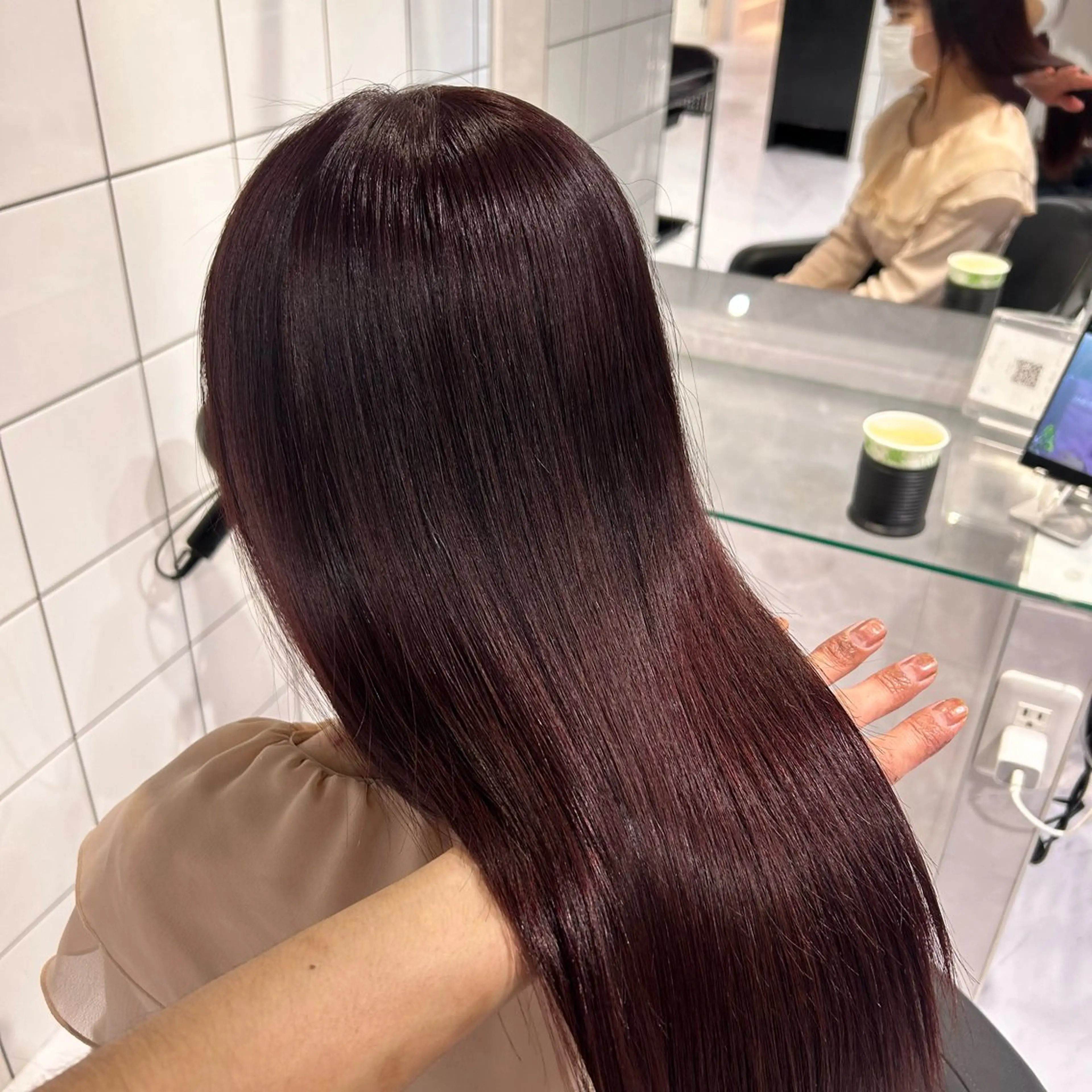 ロング カラー ヘアカラー トリートメント 表参道/透明感カラー /暗髪/ジュキヤのヘアスタイル