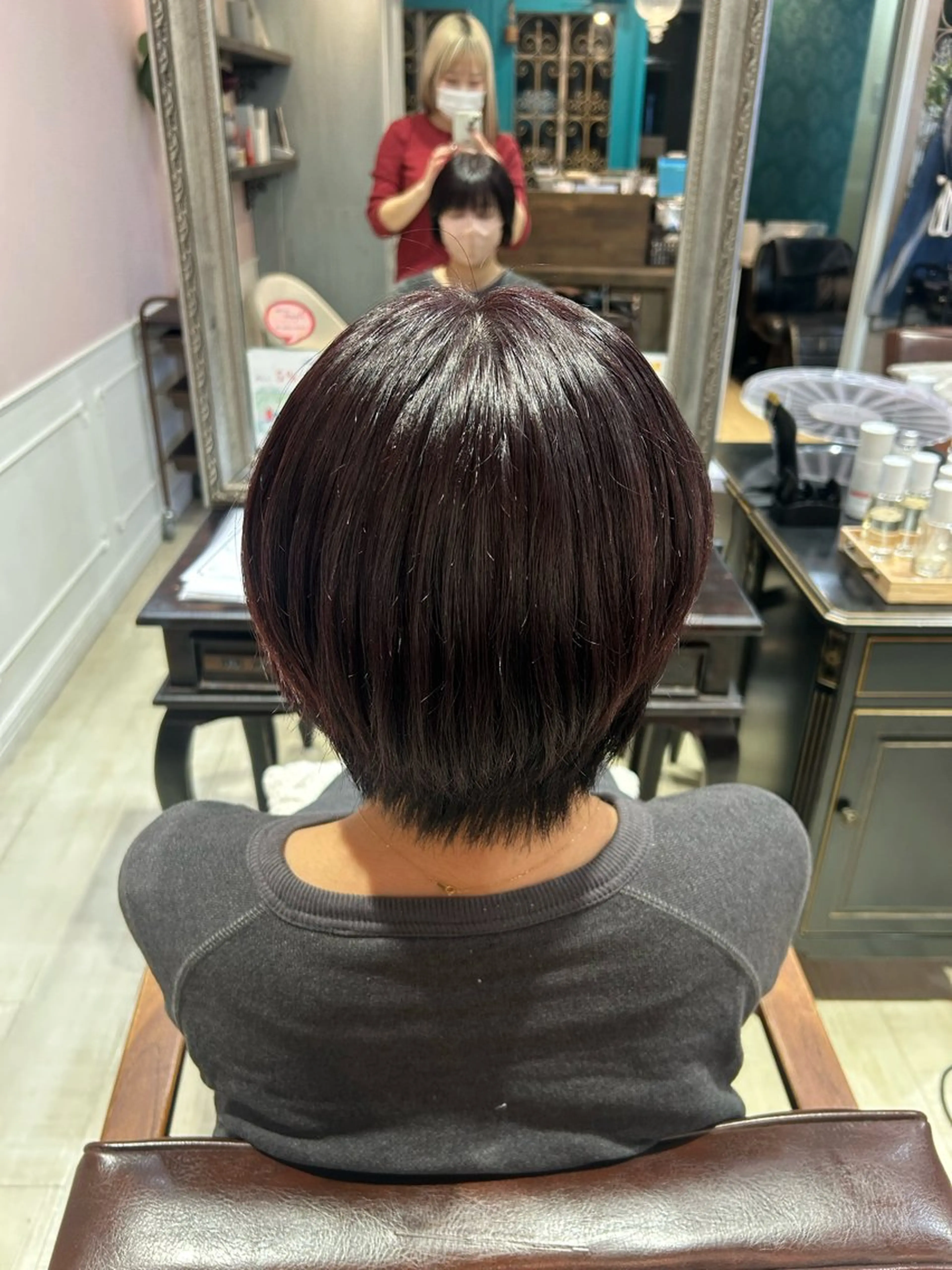 ショート ヘアカラー トリートメント 暖色カラー｜艶髪｜ 🥨AIKA🥨のヘアスタイル