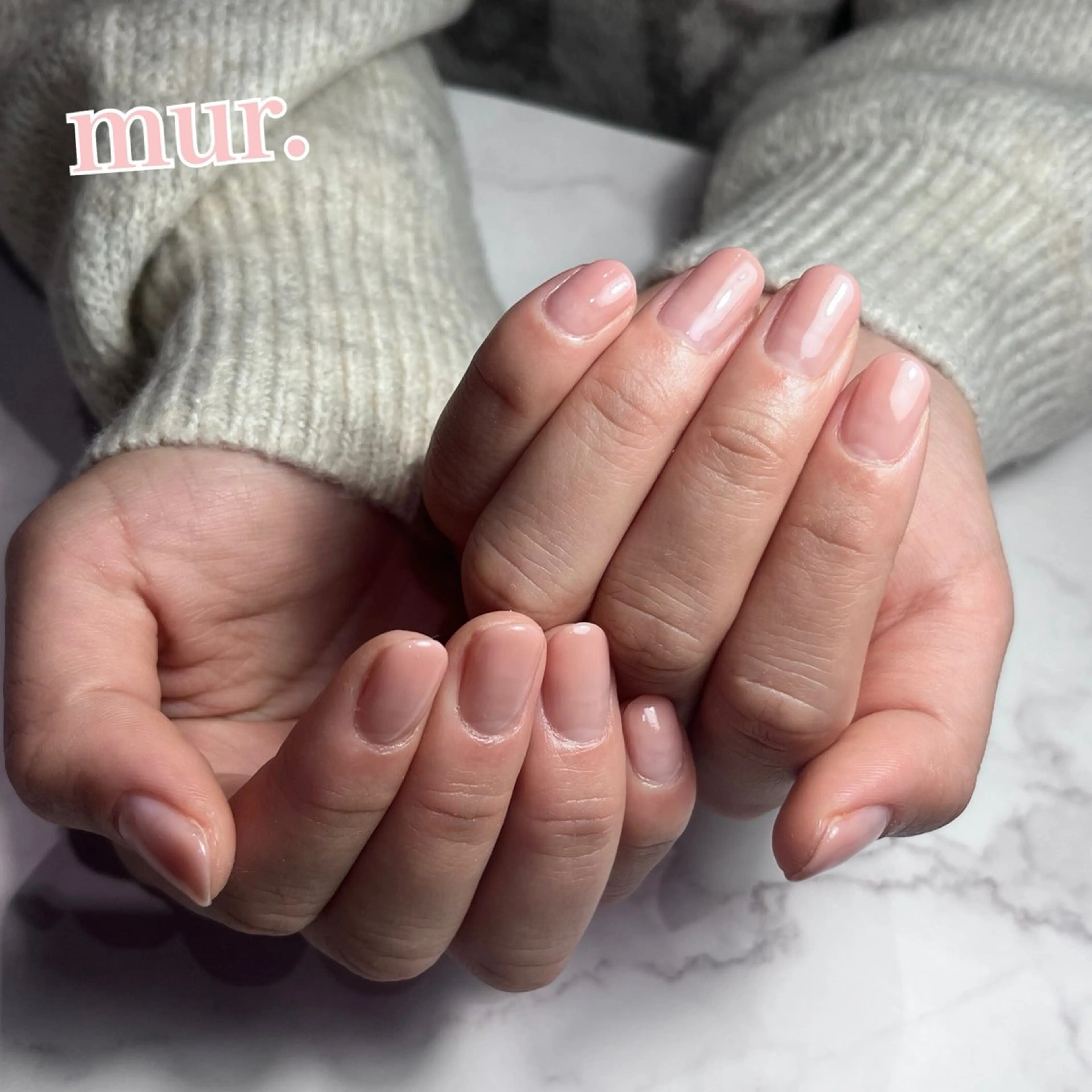 ネイル グラデーション ワンカラーネイル nailsalon mur.のネイルデザイン