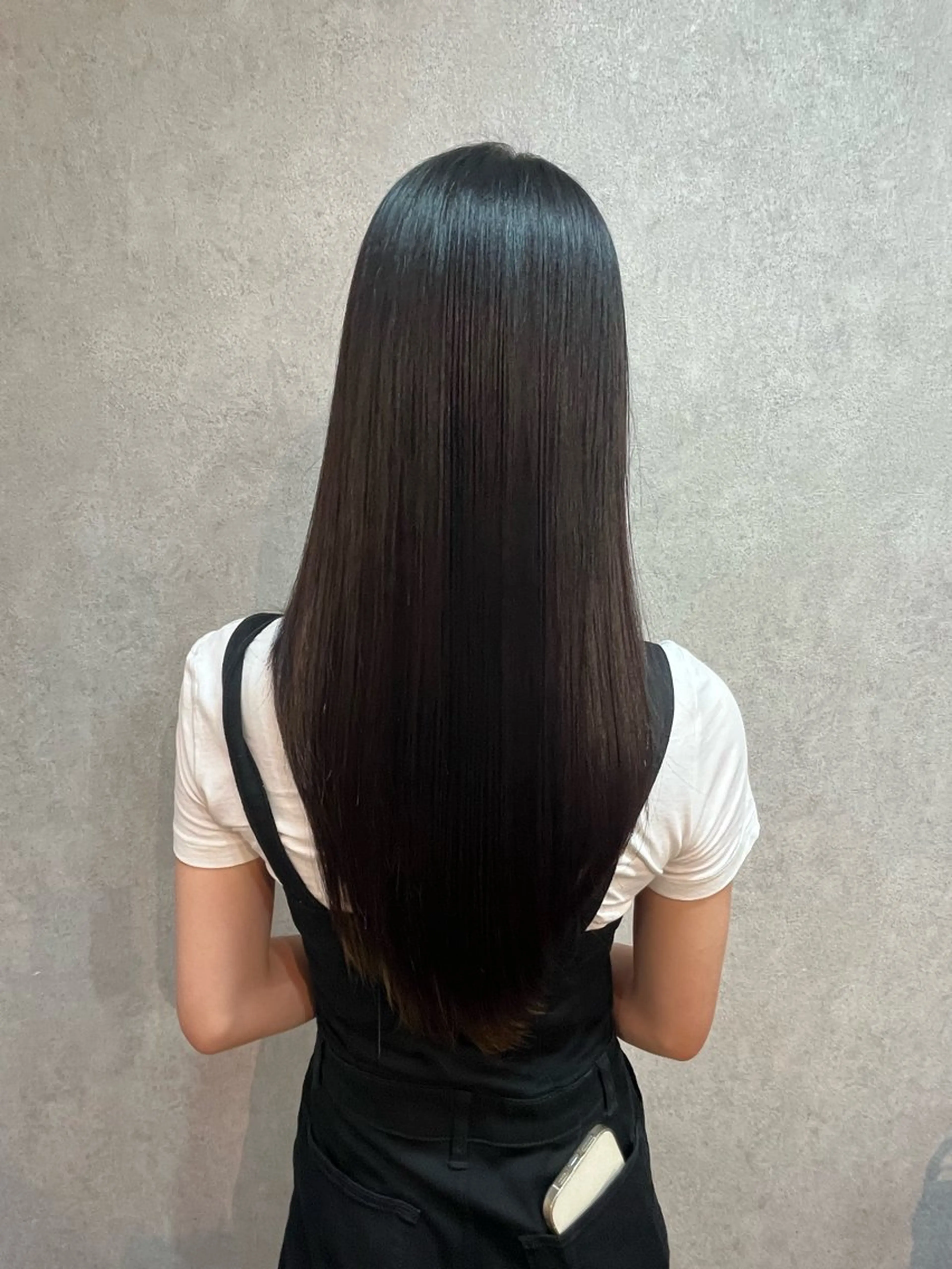 ロング 顔周りカット 髪質改善 トリートメント 縮毛矯正 ar clip表参道所属・髪質改善/透明感カラ ーKYOSUKE⛓️のヘアスタイル