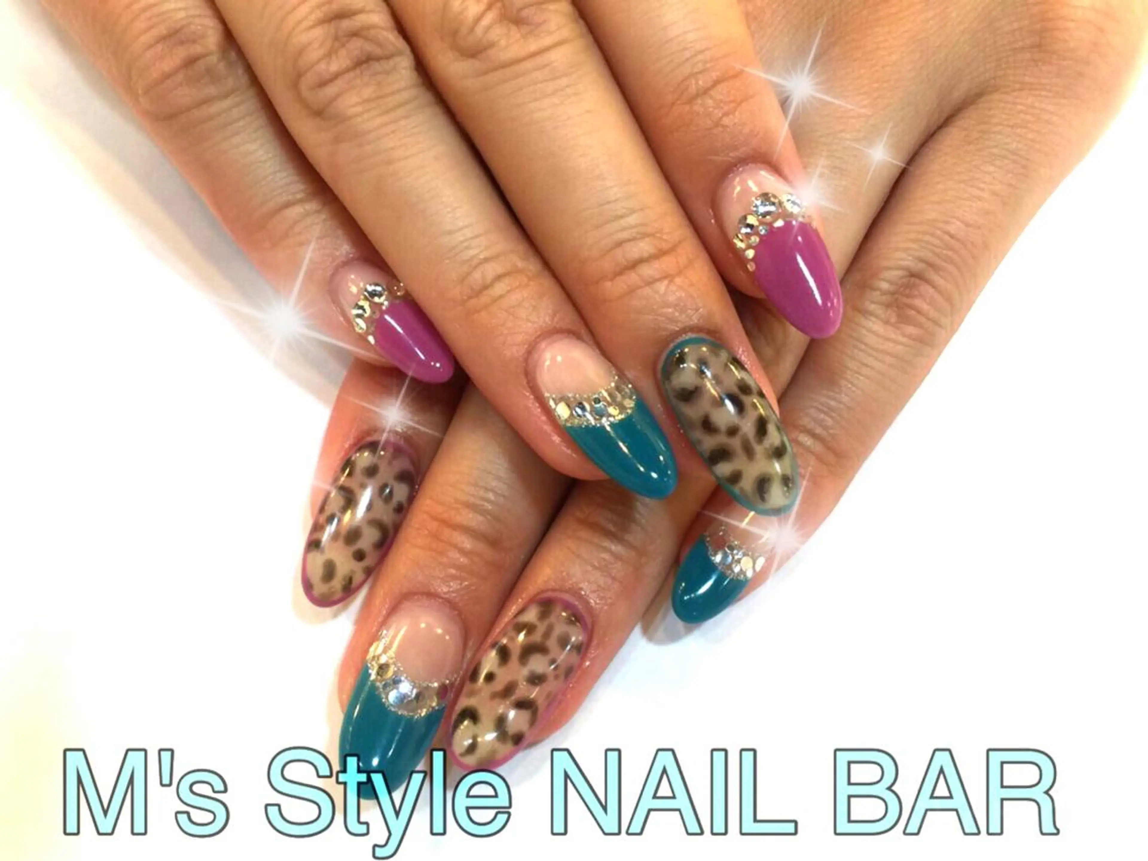 ネイル アニマル柄 ハンドネイル M's Style NAIL BARのネイルデザイン