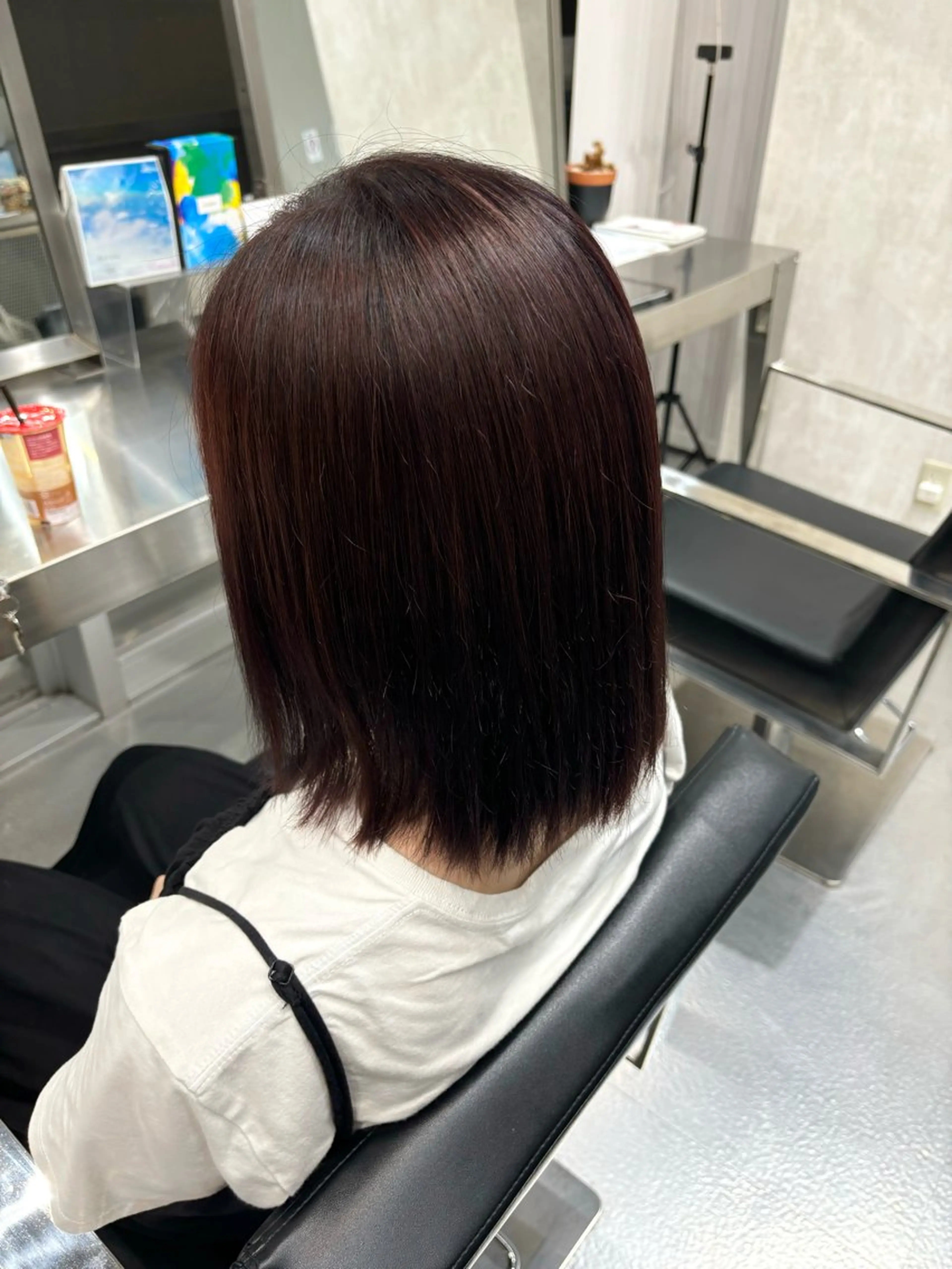 ミディアム レッドブラウン MoA cilue 福島さつき 👧🏻のヘアスタイル