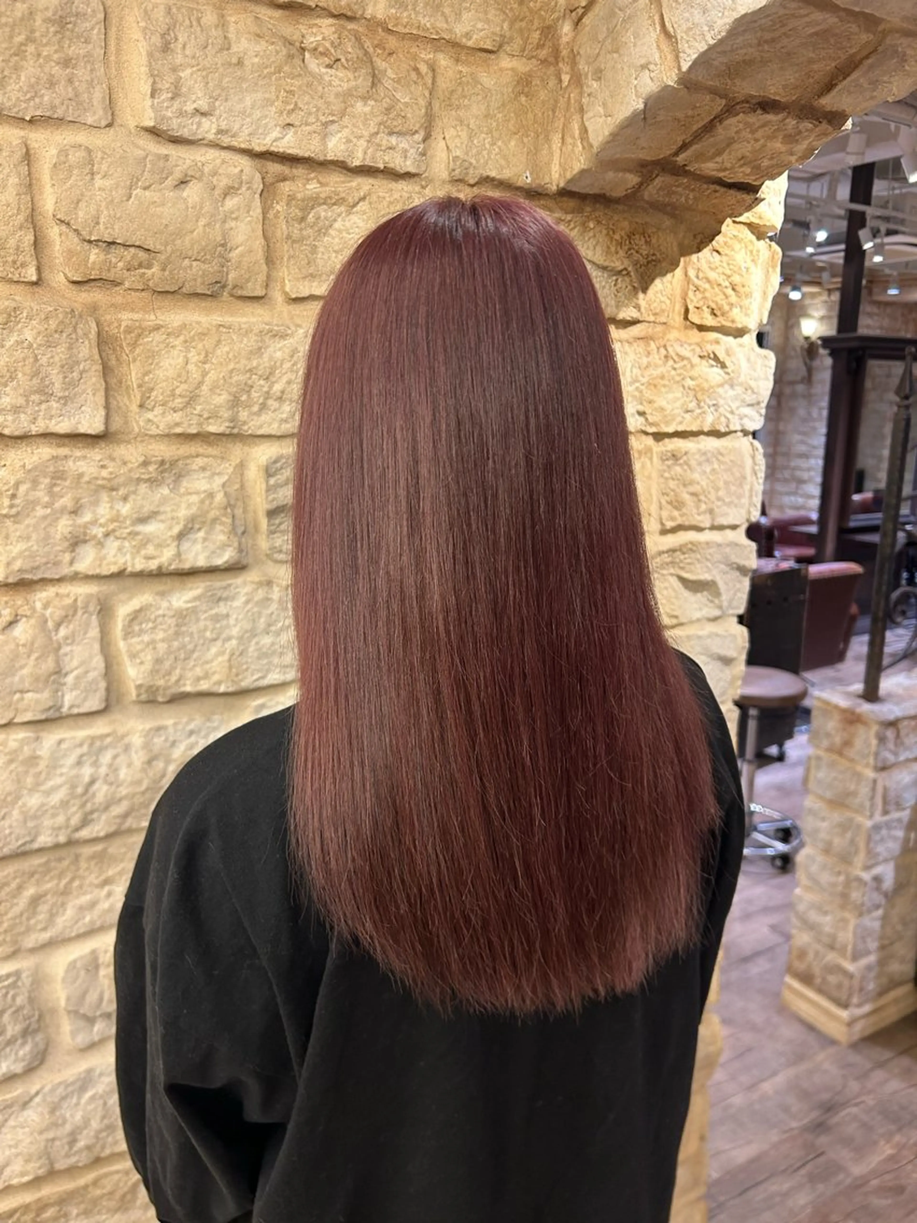 カラー ブリーチ カシス 玉寄 きらのヘアスタイル