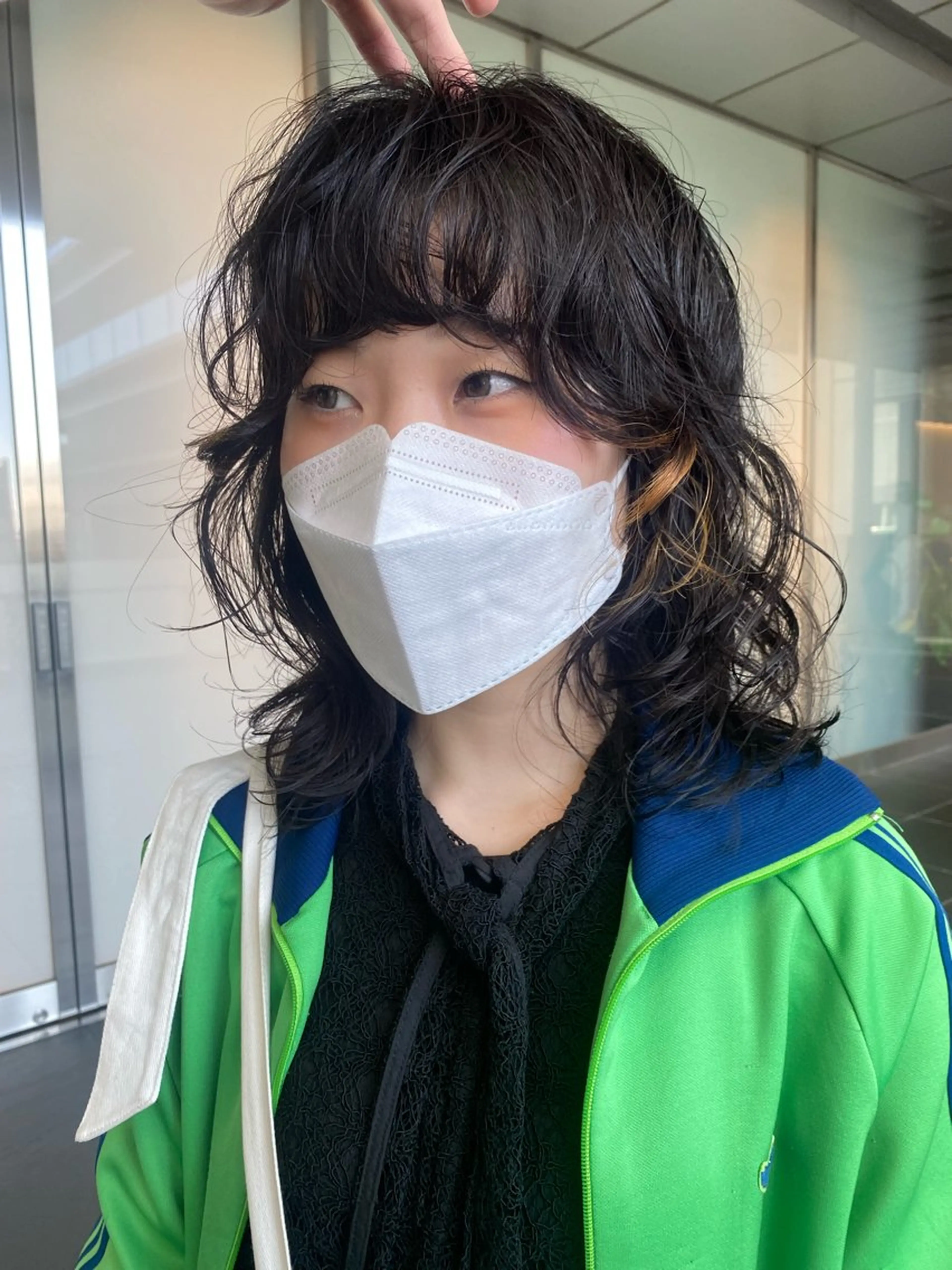 ミディアム パーマ 村田 りょうやのヘアスタイル