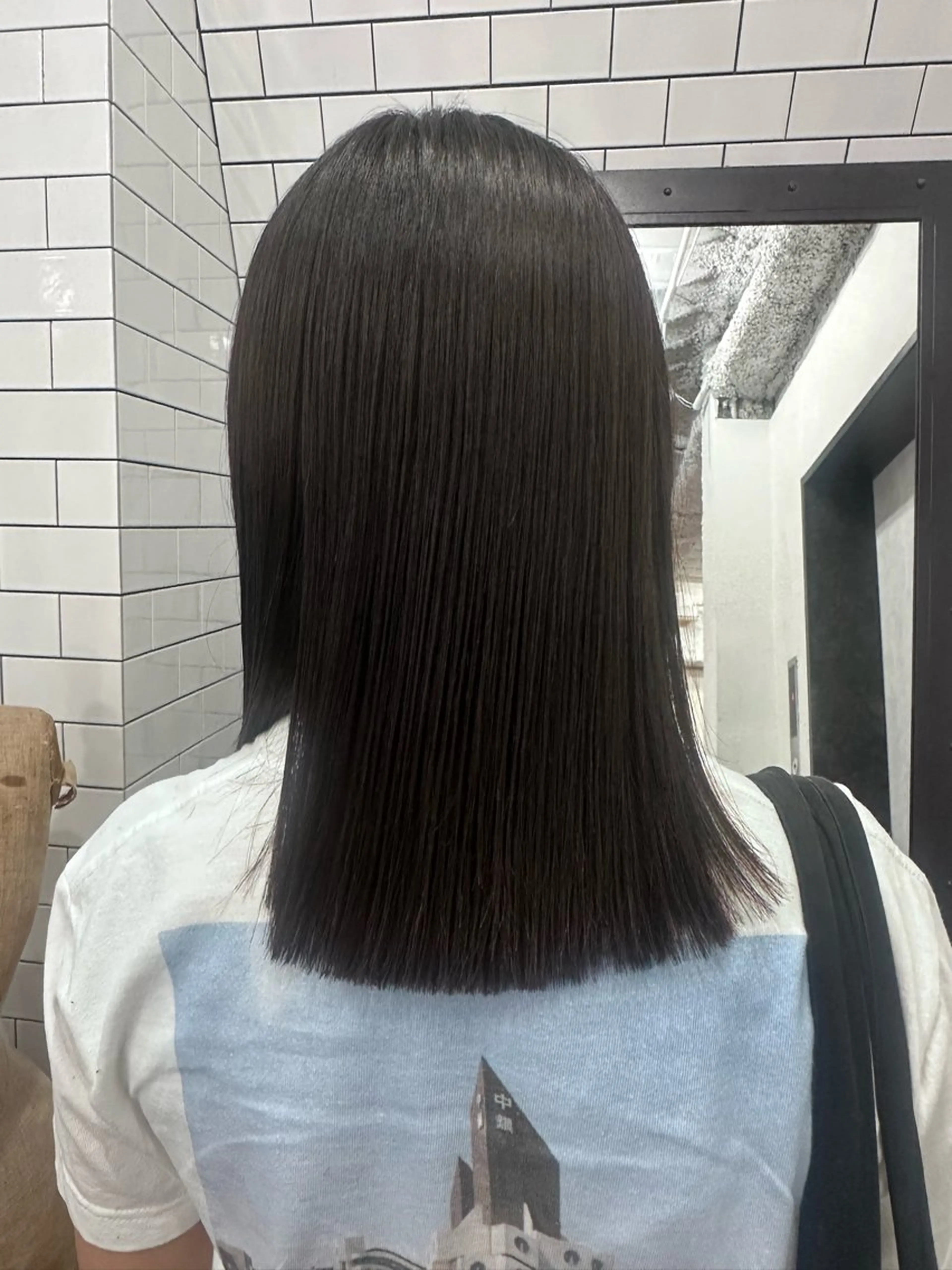 ミディアム カット 縮毛矯正 妙見 知洋のヘアスタイル