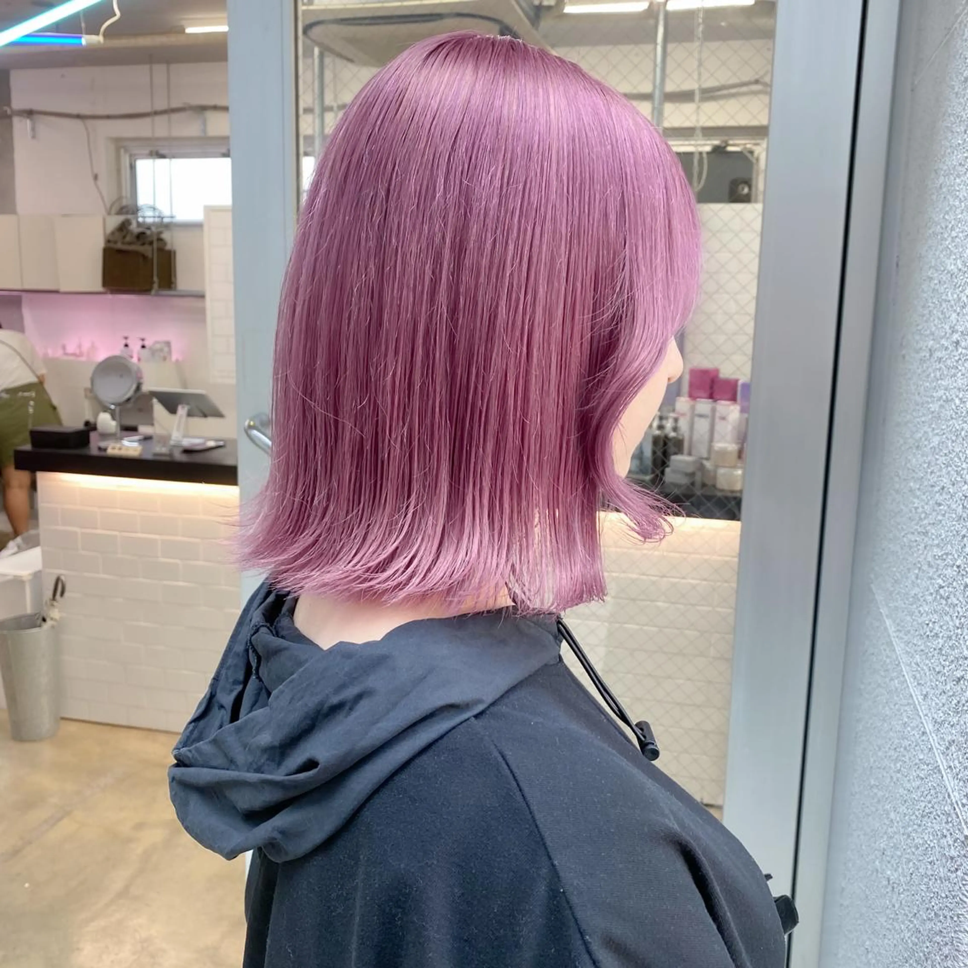 セミロング カラー 💗💗韓国レイヤー yu-ki💗💗のヘアスタイル