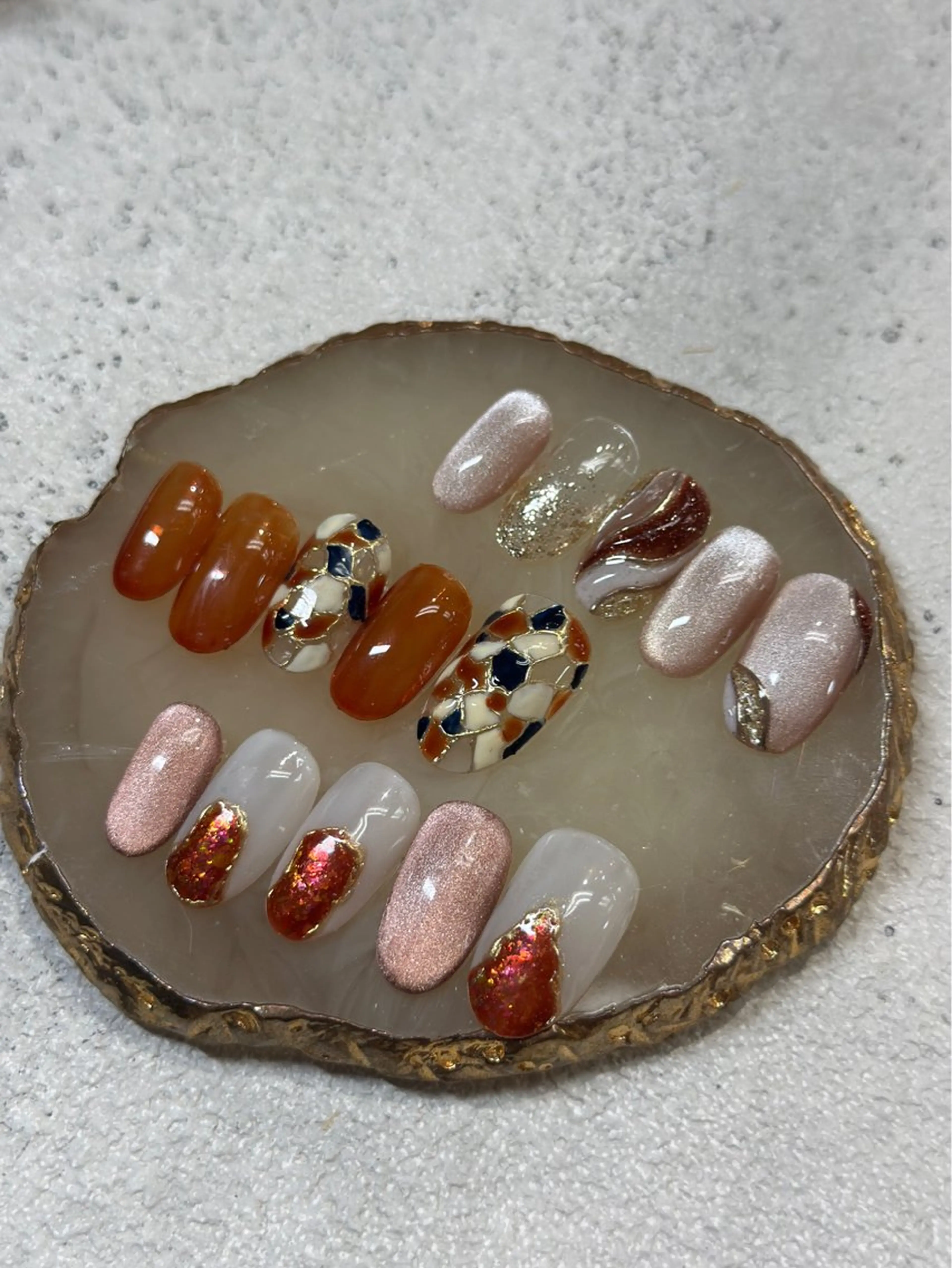 ネイル 小野里 七海のネイルデザイン