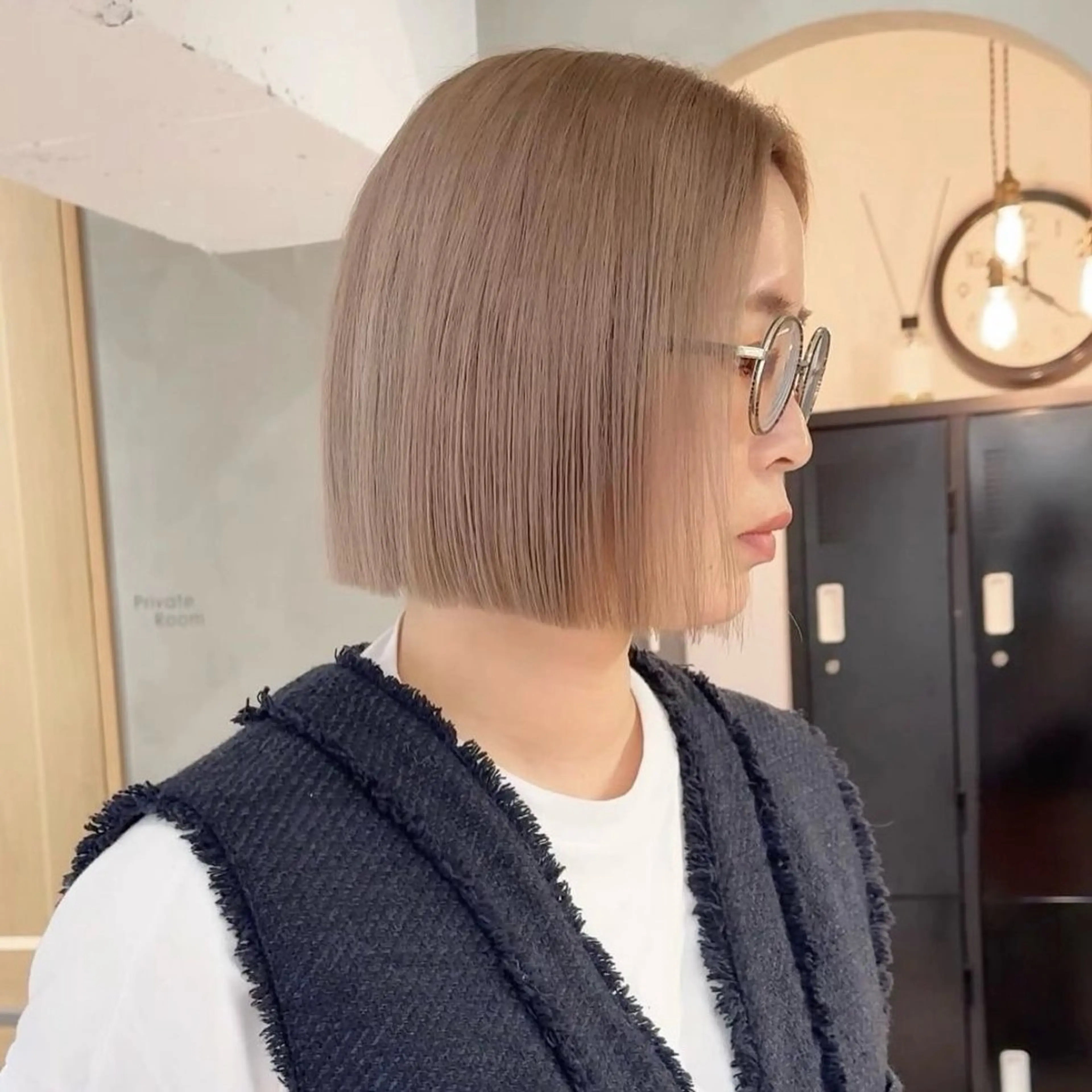 ミディアム カラー ブリーチ ケアブリーチ ボブ カット ボブ/レイヤー 🌟梅田盛一🌟のヘアスタイル