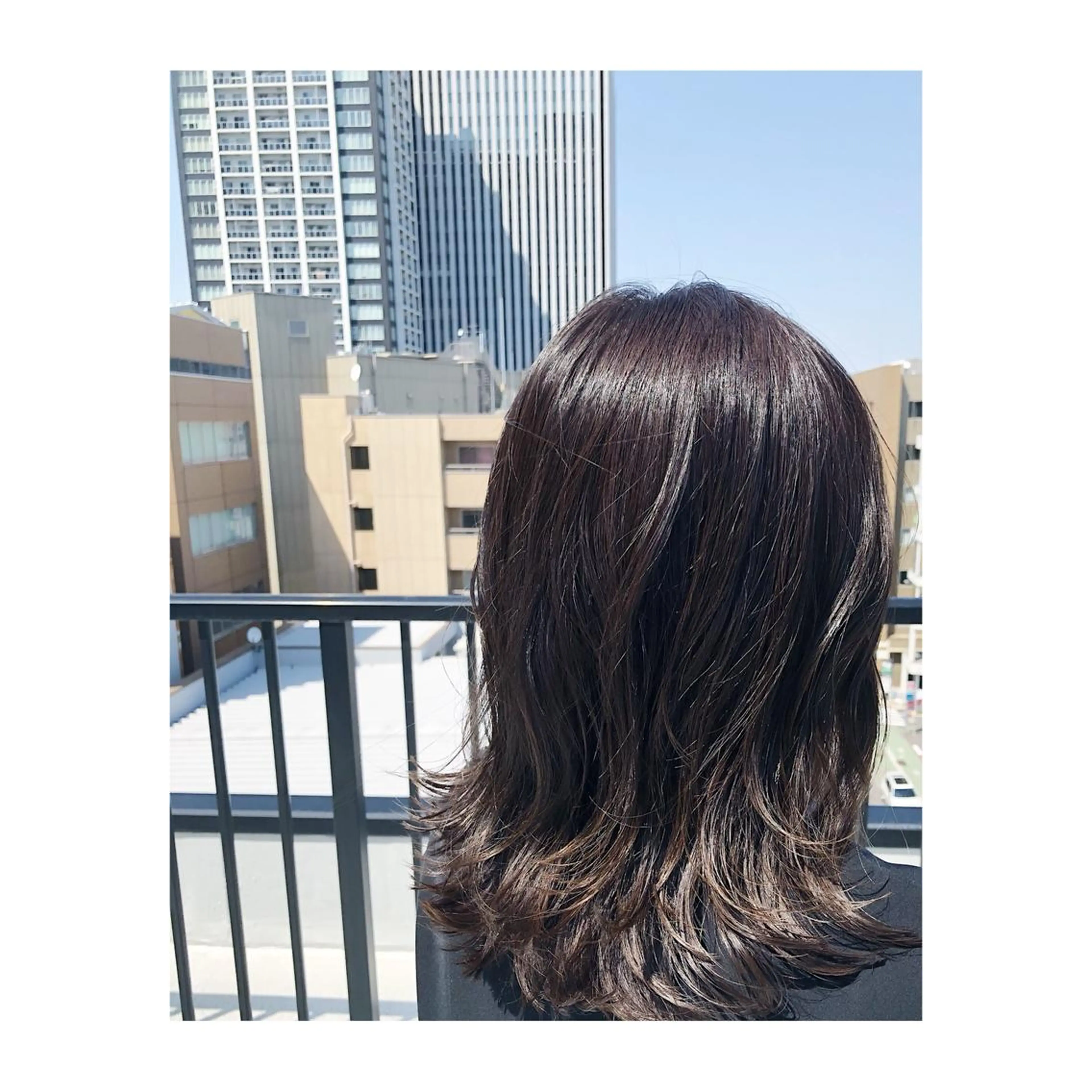 ミディアム カラー 髪質改善/顔まわり 石原のヘアスタイル