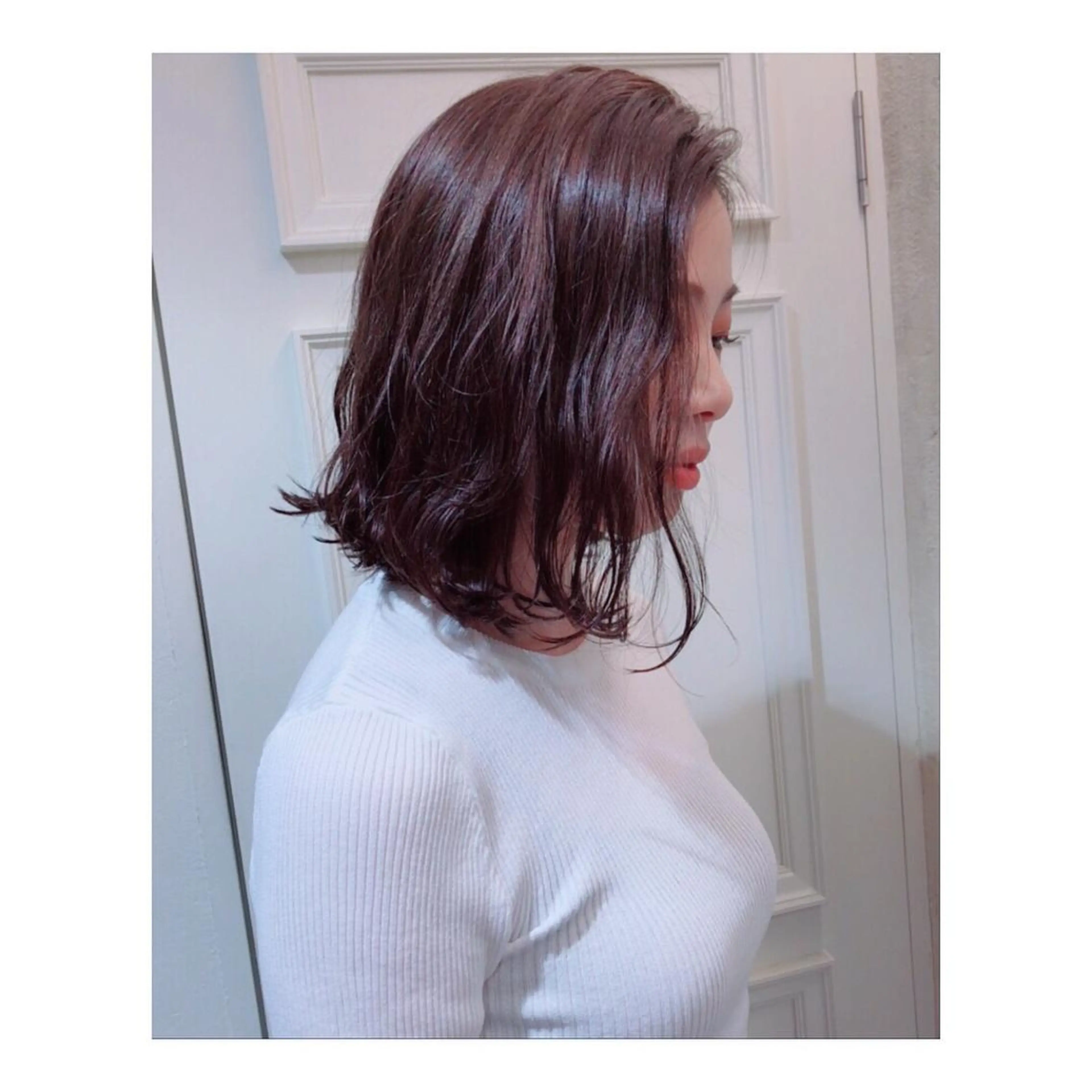 ミディアム 近藤 麻紀のヘアスタイル