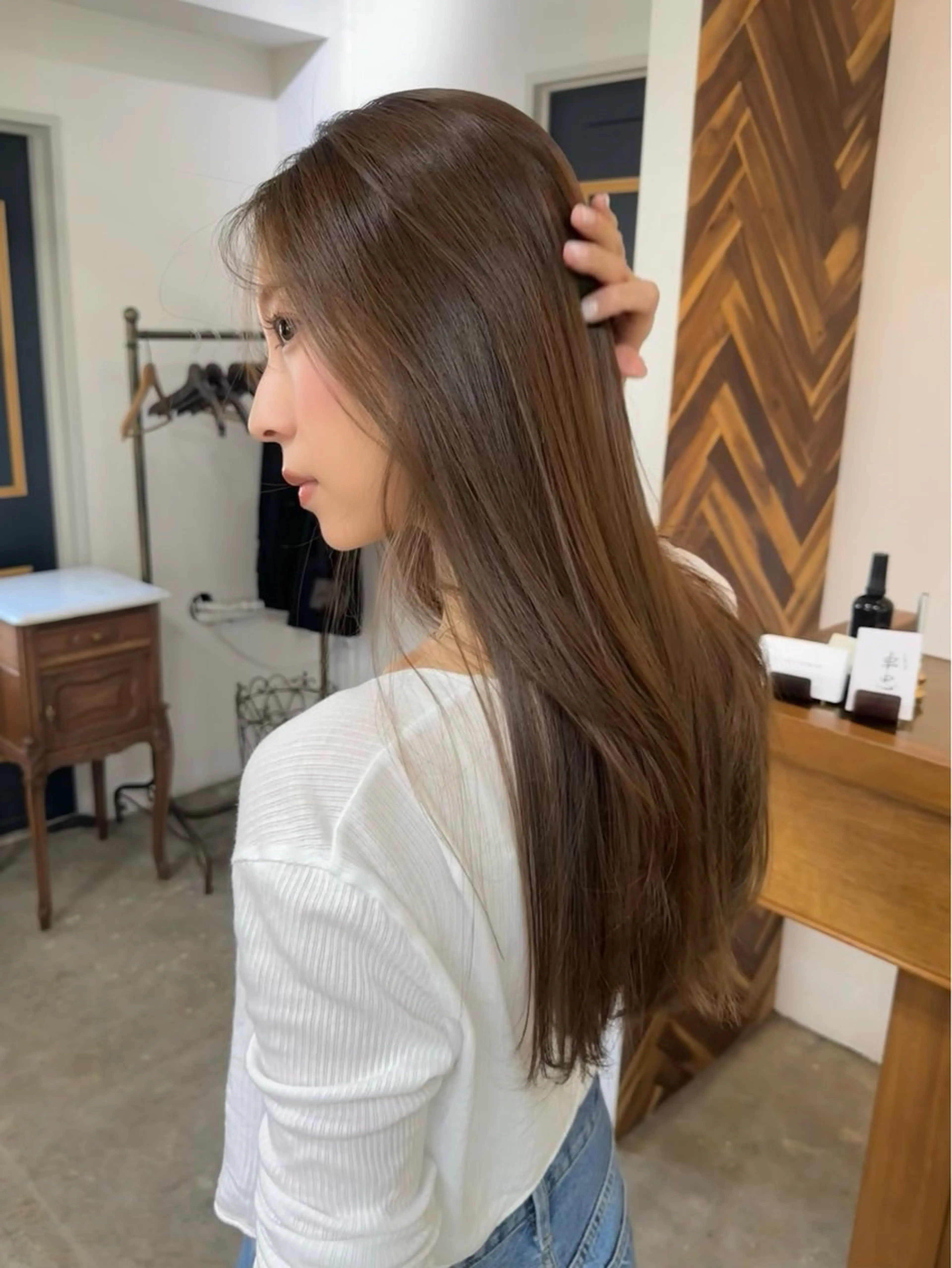 ロング カット ヘアカラー トリートメント NAGISA 🎀透明感カラー🎀のヘアスタイル