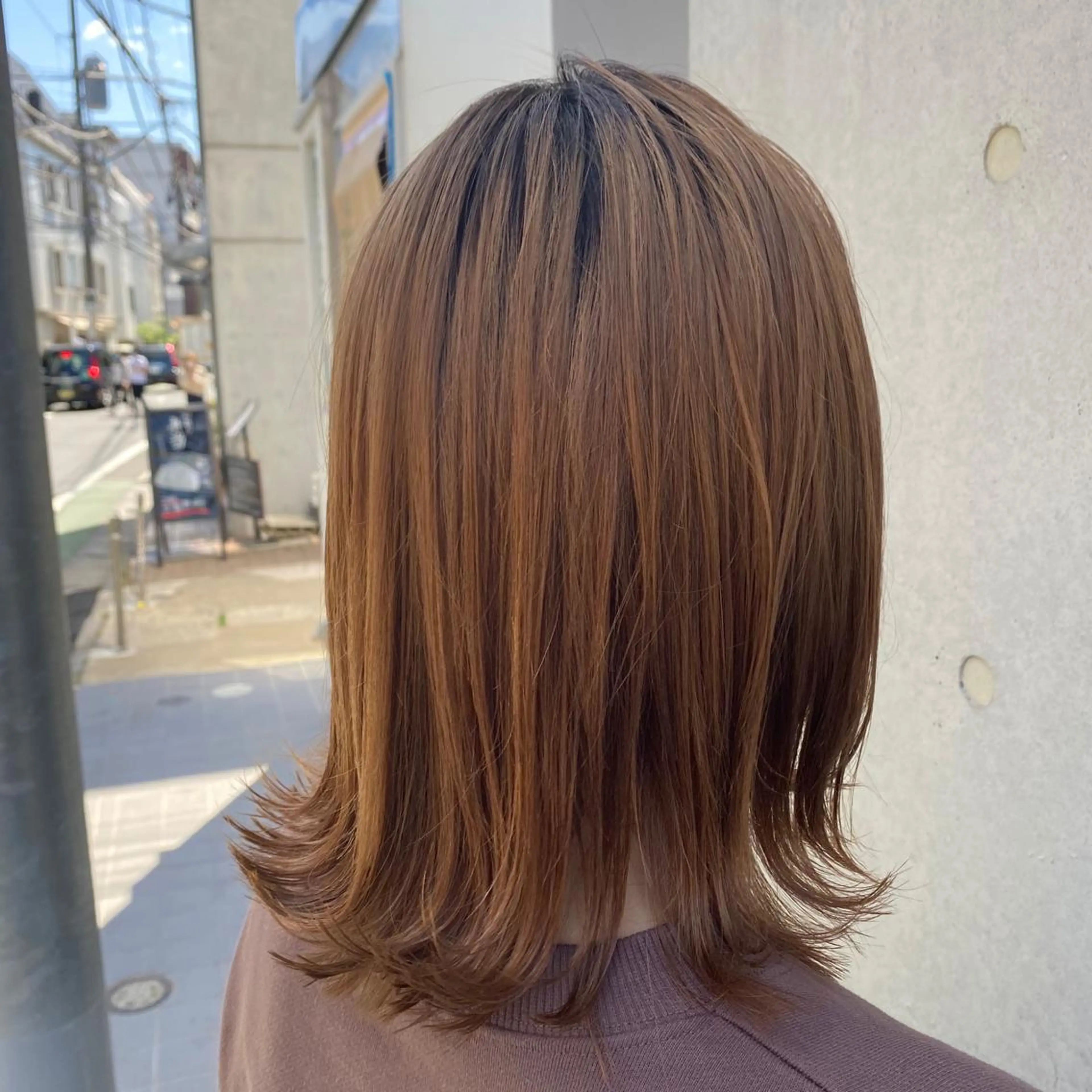 ミディアム 🪭risa 暖色/レイヤー🪭のヘアスタイル