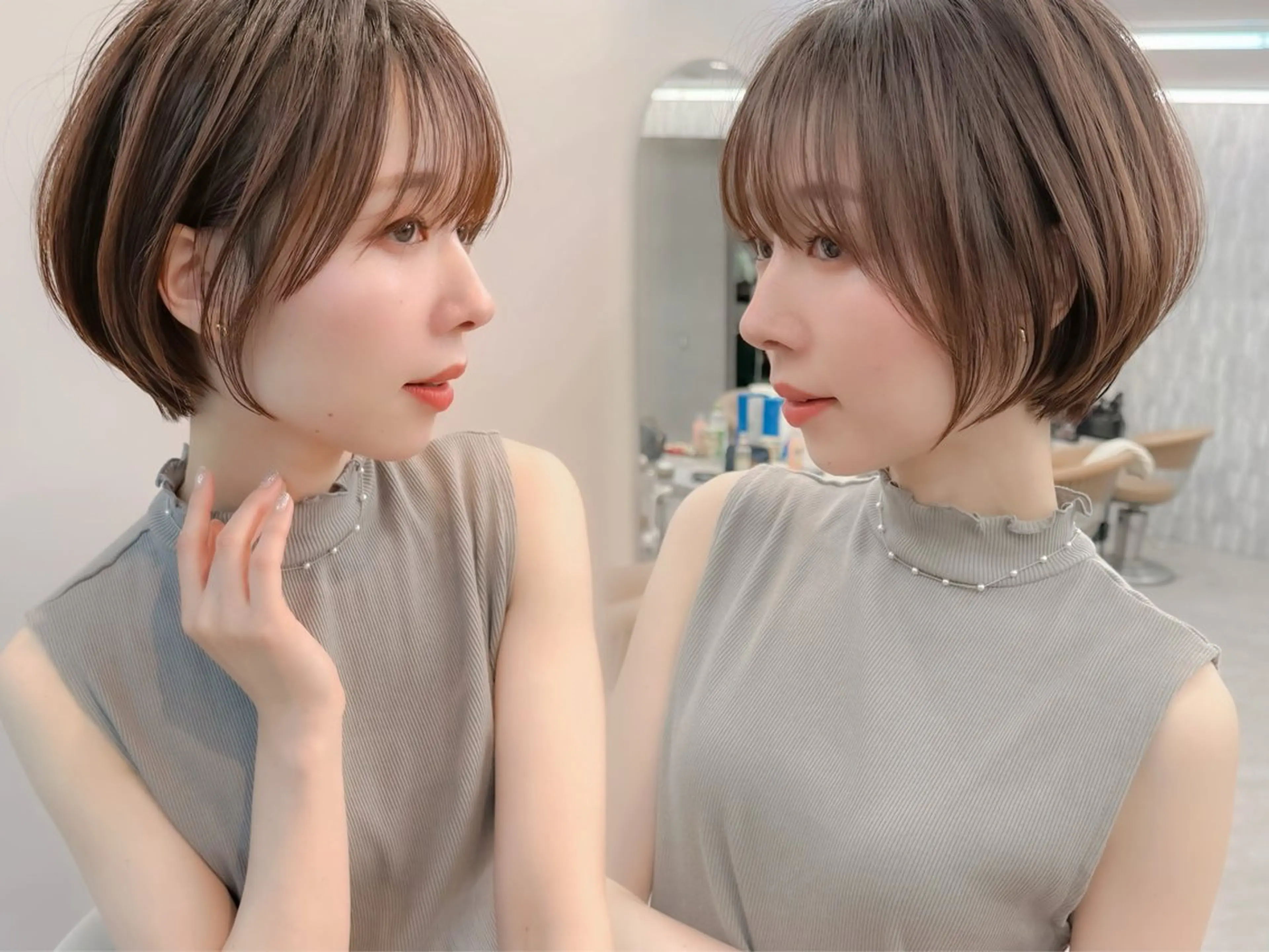 ショート カラー カット ヘアカラー トリートメント ボブ/ショート/ 縮毛矯正⚜️工藤昴のヘアスタイル