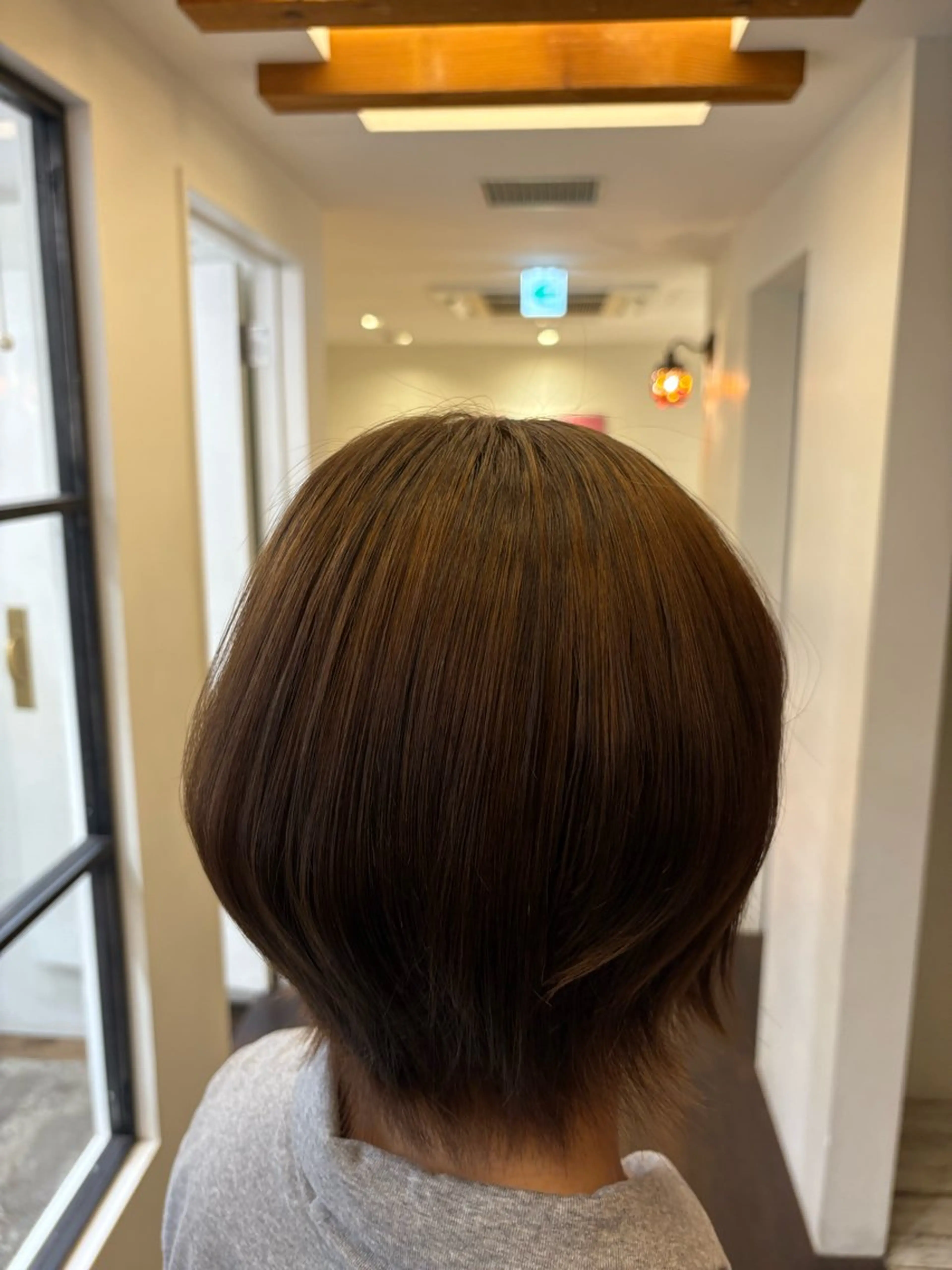 カラー ブラウンカラー 透明感カラー ヘアカラー 桃崎 晏地のヘアスタイル