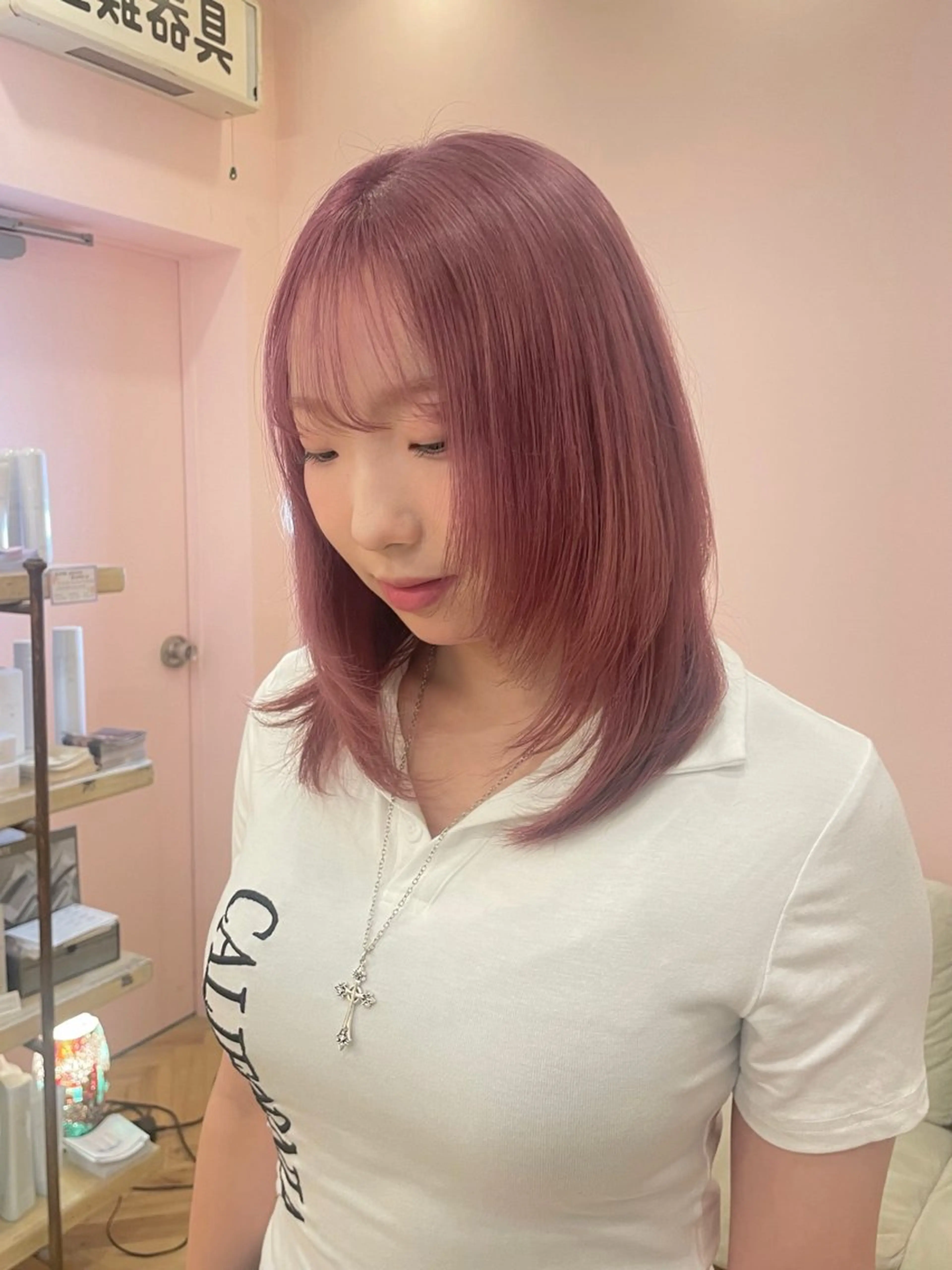 ミディアム カラー カット ヘアカラー ダブルカラー/ レイヤー🍒齋藤 澪のヘアスタイル