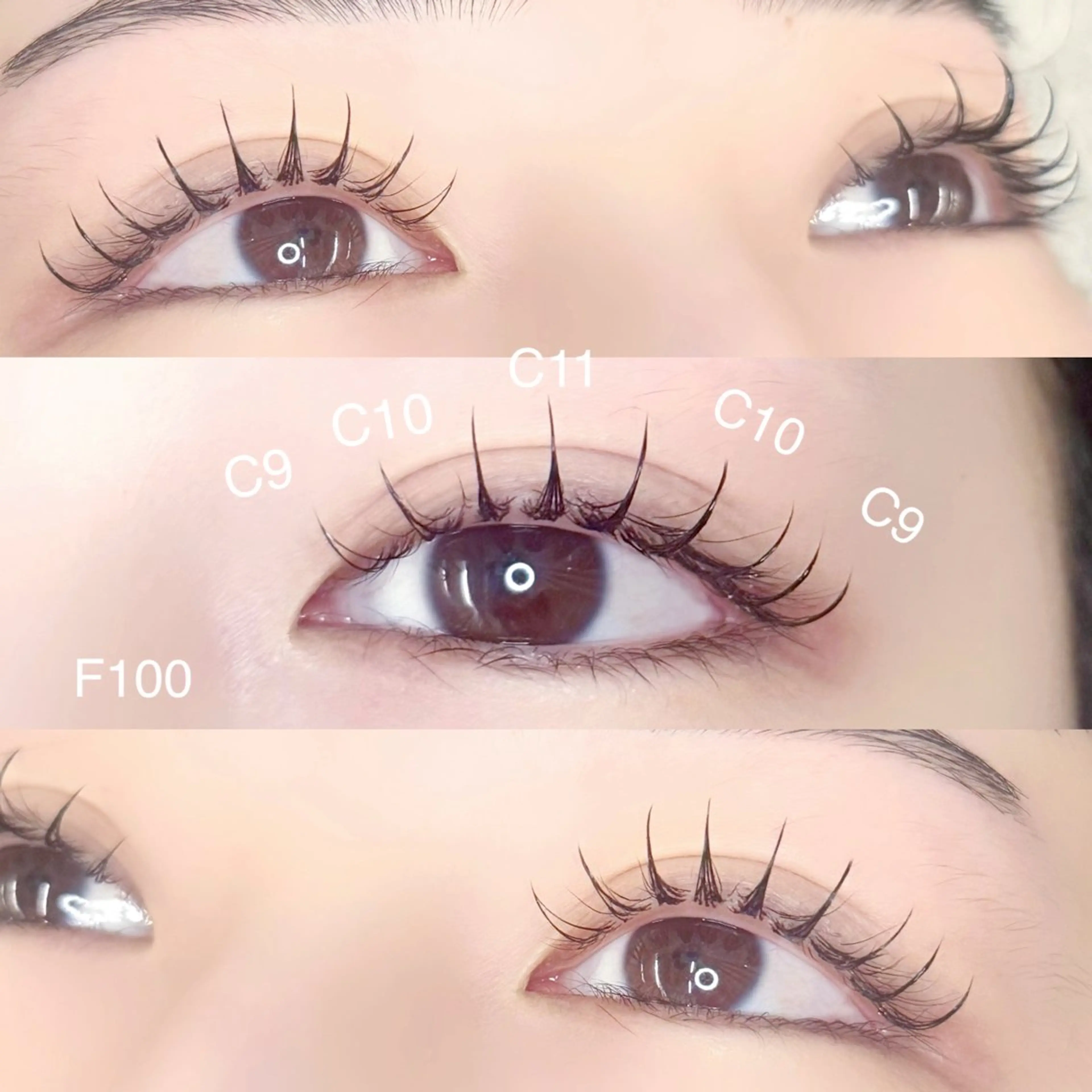 マツエク・マツパ キュート フラットラッシュ マツエク ゆいな 💖のマツエク・マツパデザイン