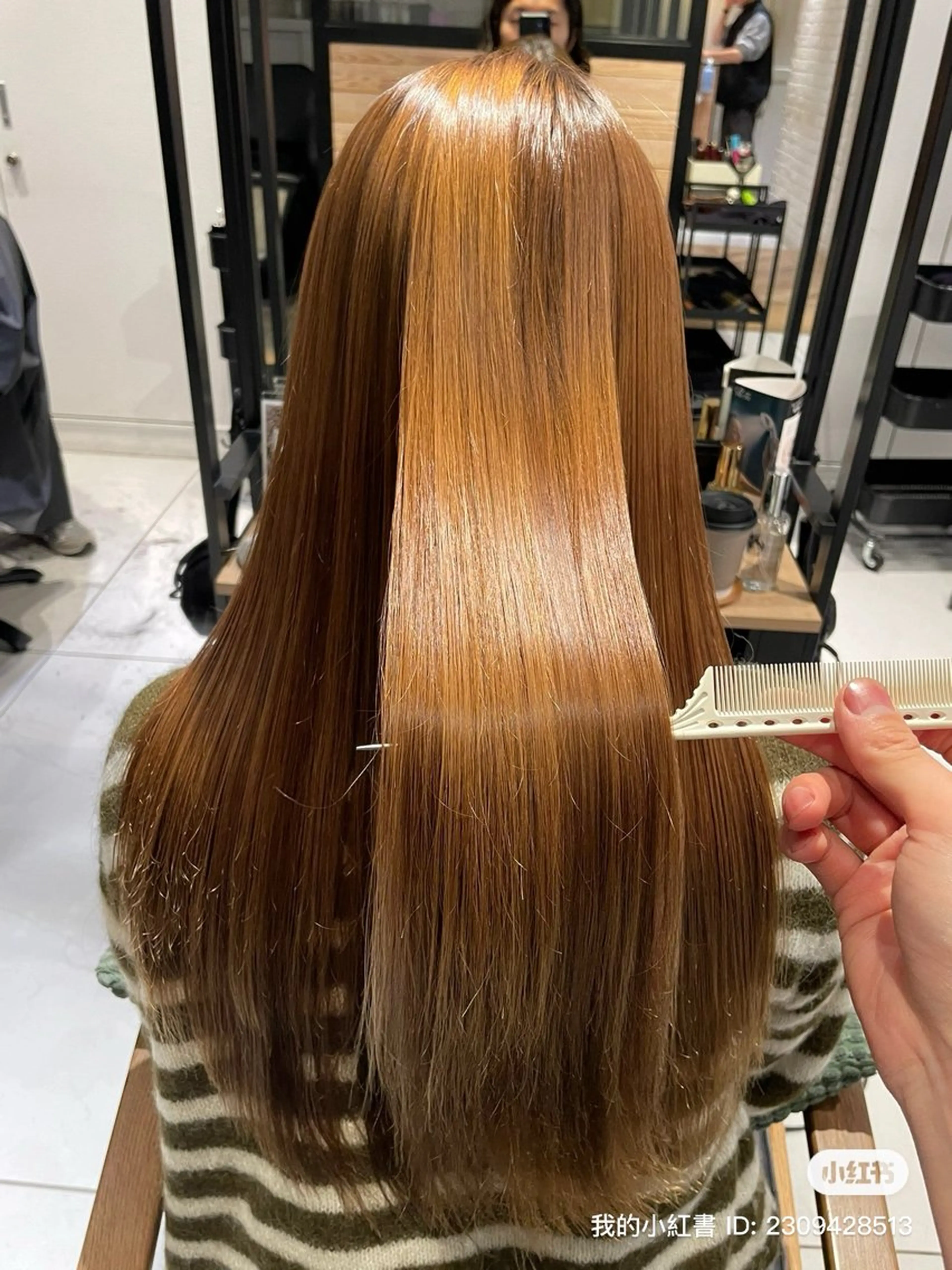 ロング カラー ヘアカラー トリートメント 弱酸性ストレート 髪質改善/小野寺のヘアスタイル