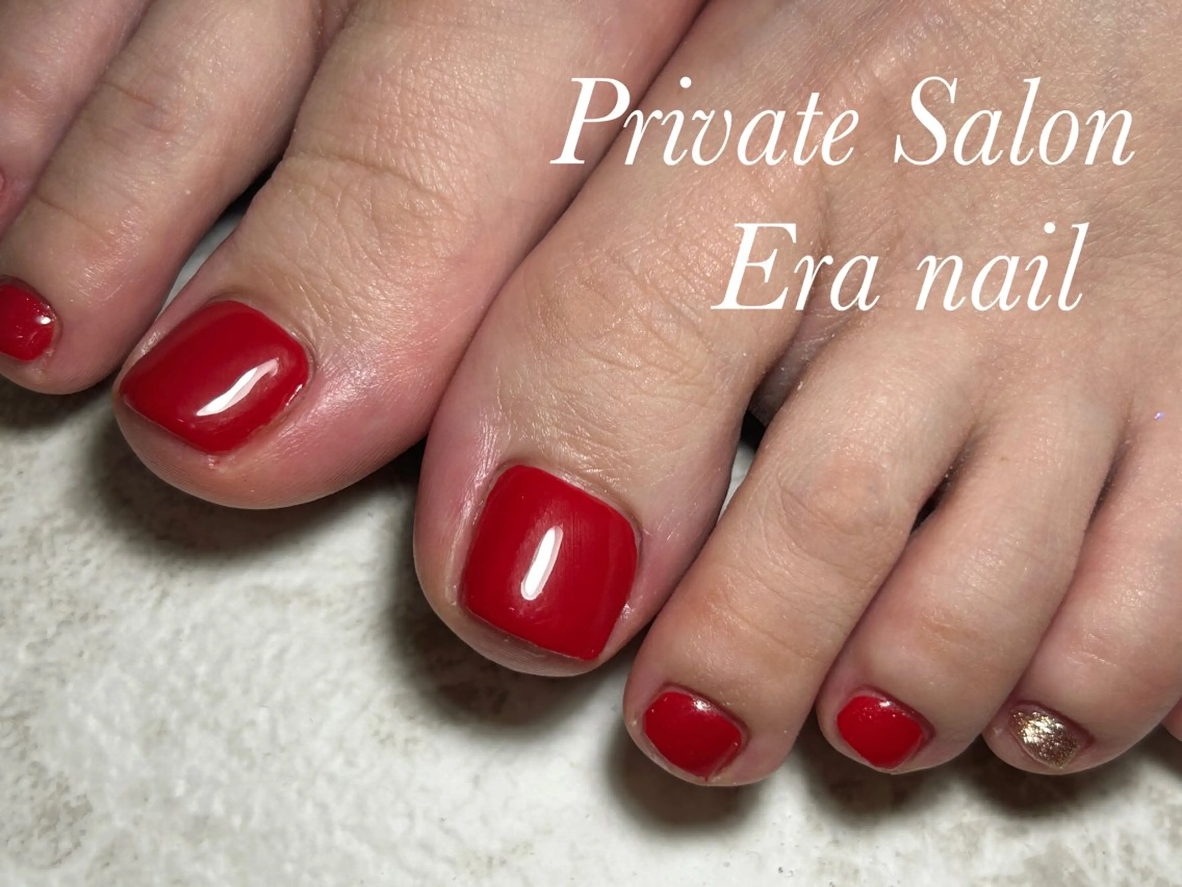 ネイル フットネイル ワンカラーネイル フットネイル Era nailのネイルデザイン