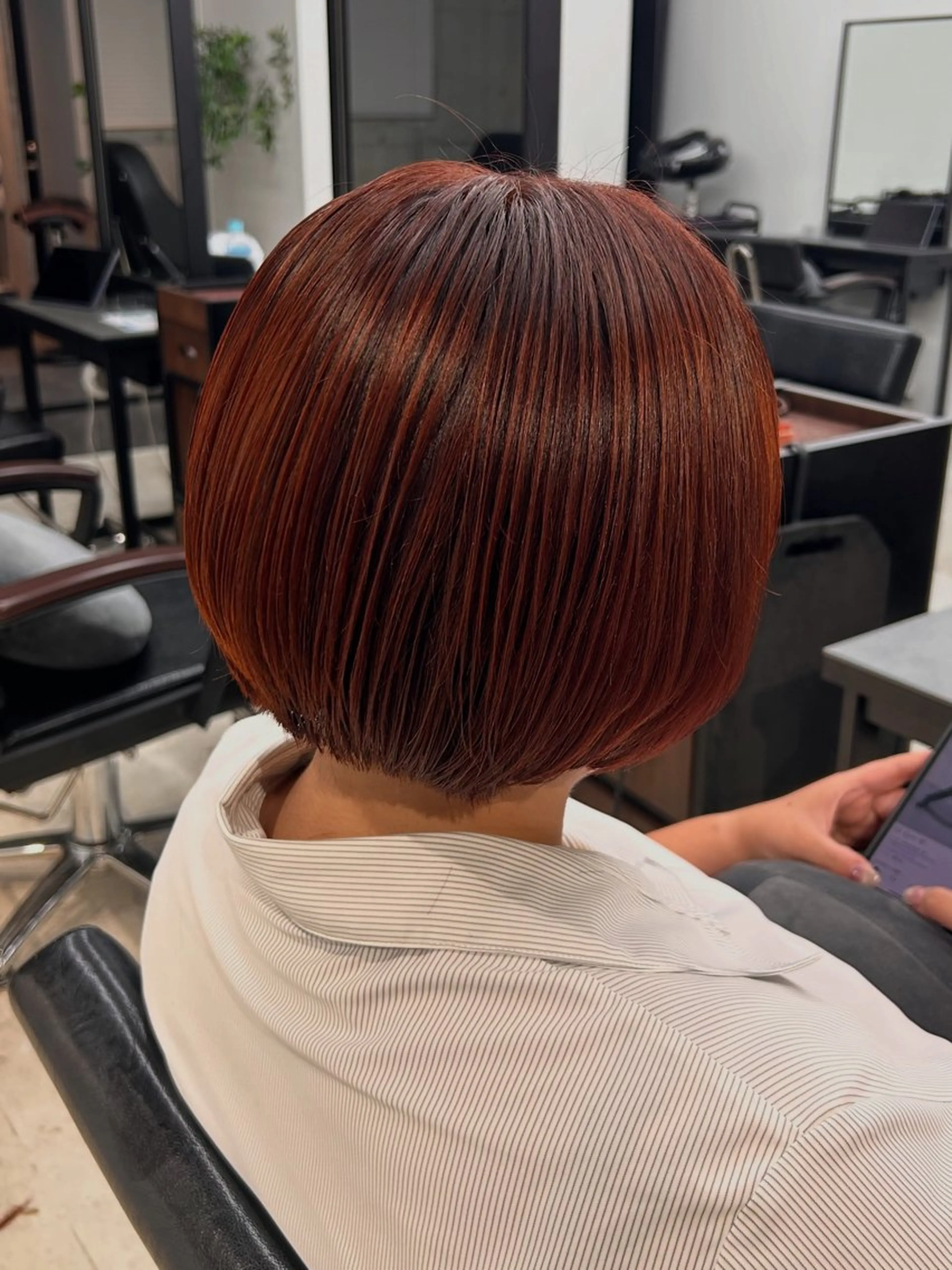 ショート カット ヘアカラー ボブ/暖色カラー 🎧 kei 🎀のヘアスタイル