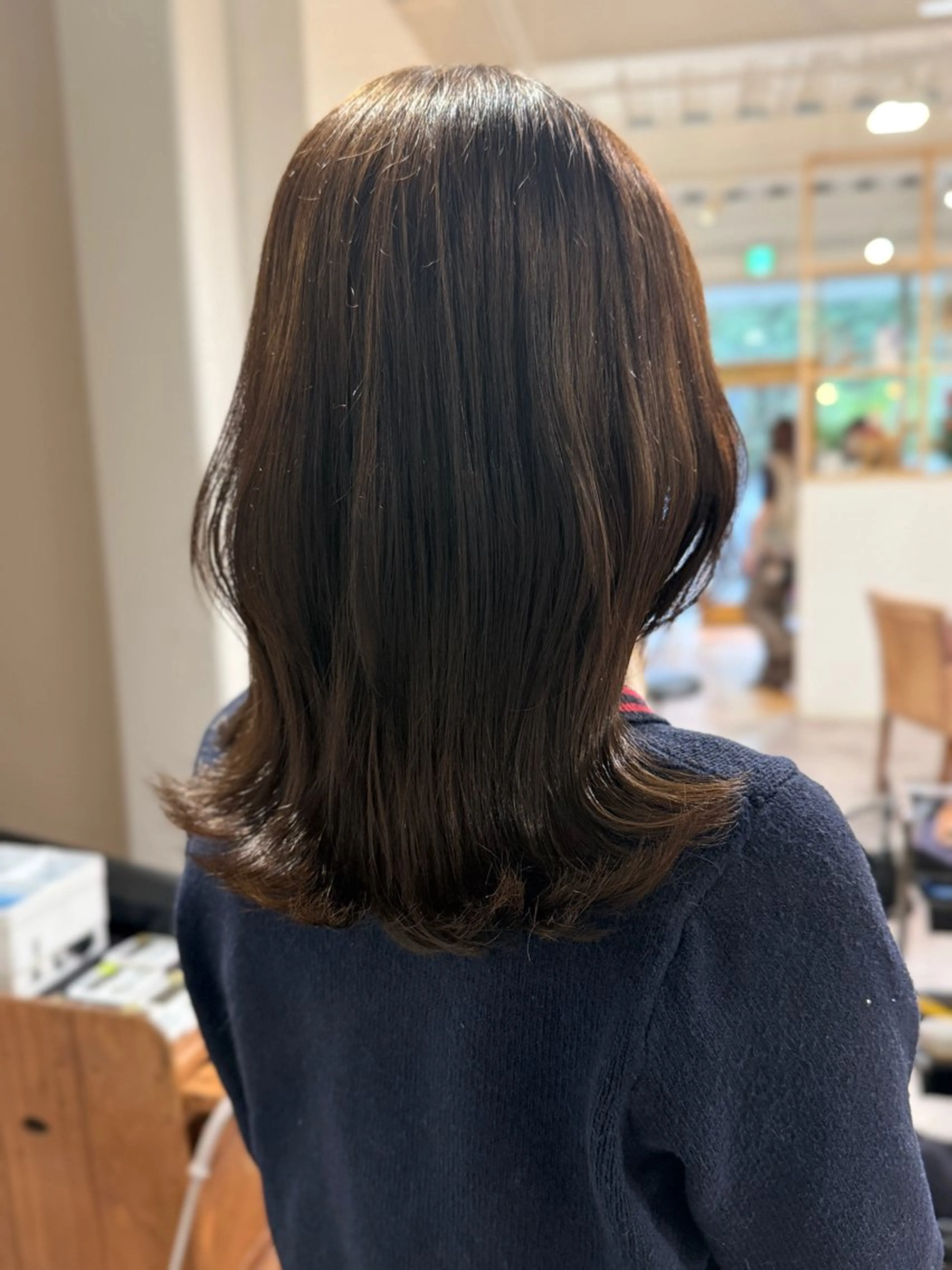 セミロング ヘアカラー merc.☘️平岩 那月のヘアスタイル